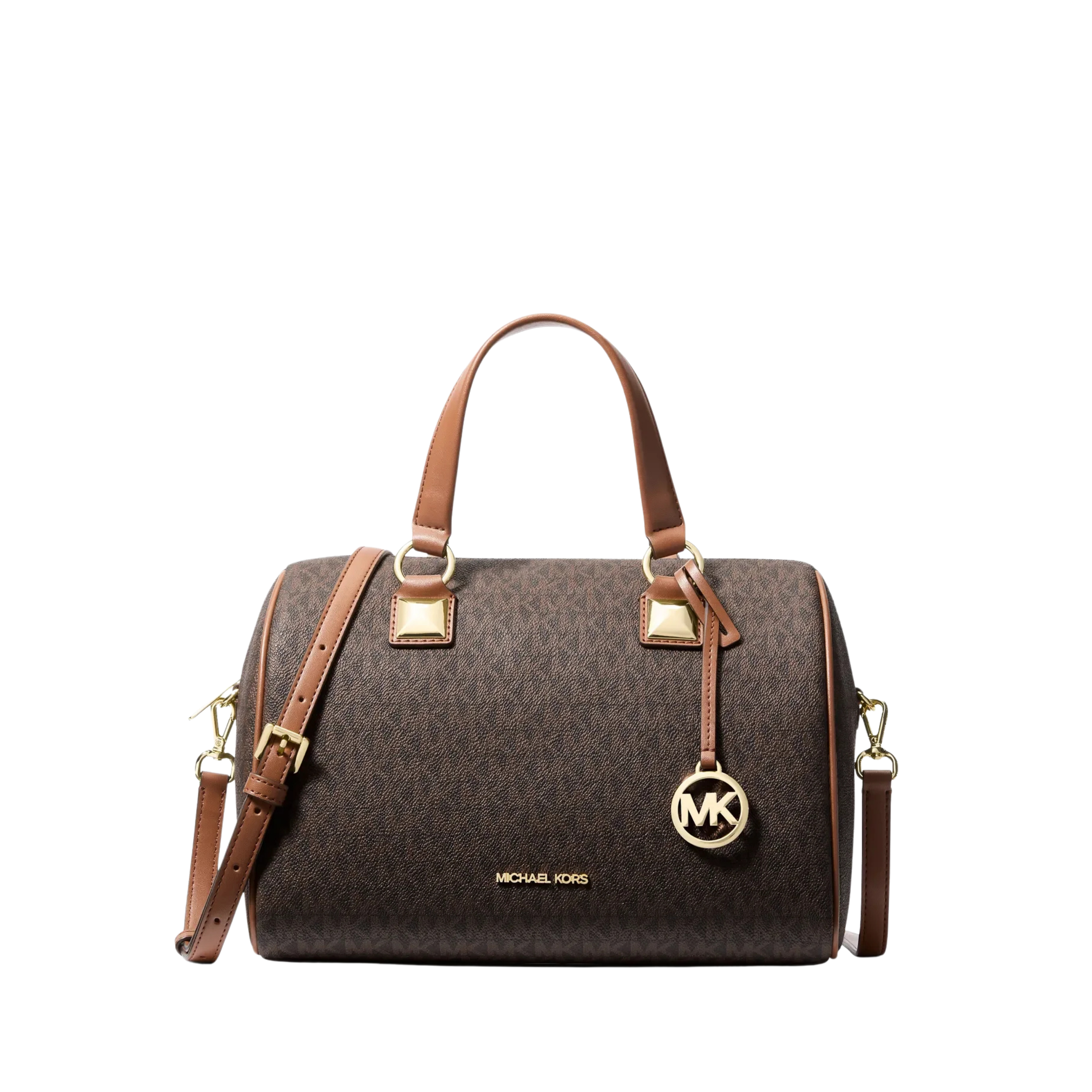 Michael Kors Women Grayson Medium Signature Logo Duffel Bag - Brown