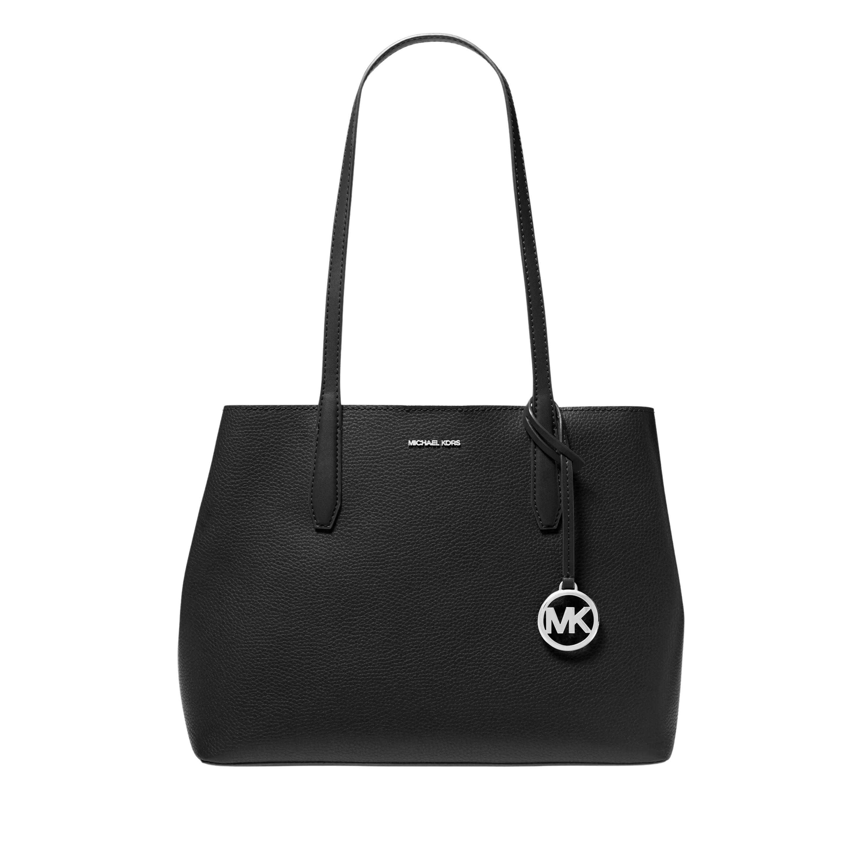 Michael Kors Women Avalon Medium Pebbled Leather Tote Bag - Black