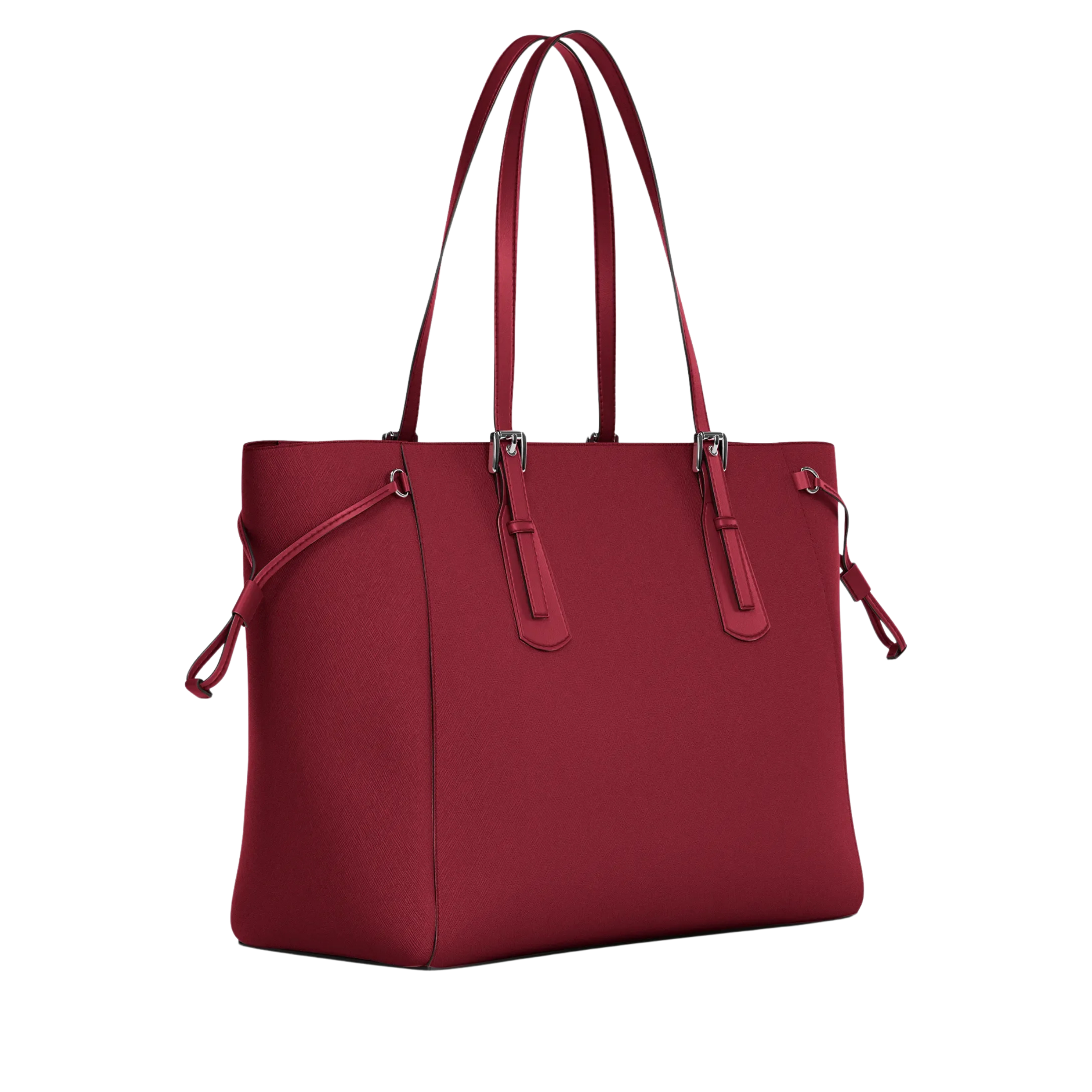 Michael Kors Women Voyager Large Saffiano Leather Tote Bag - Maroon