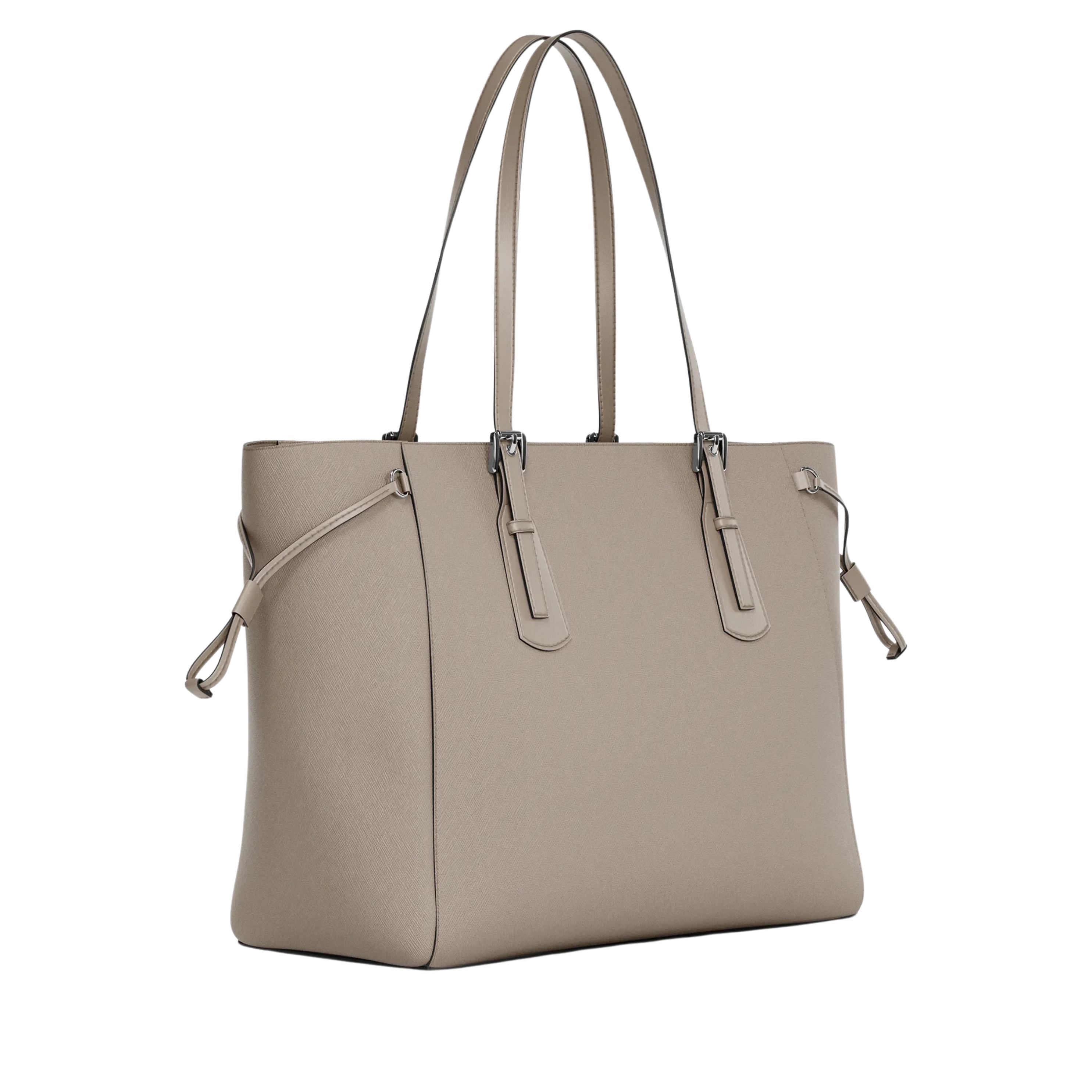 Michael Kors Women Voyager Large Saffiano Leather Tote Bag - Pearl Grey