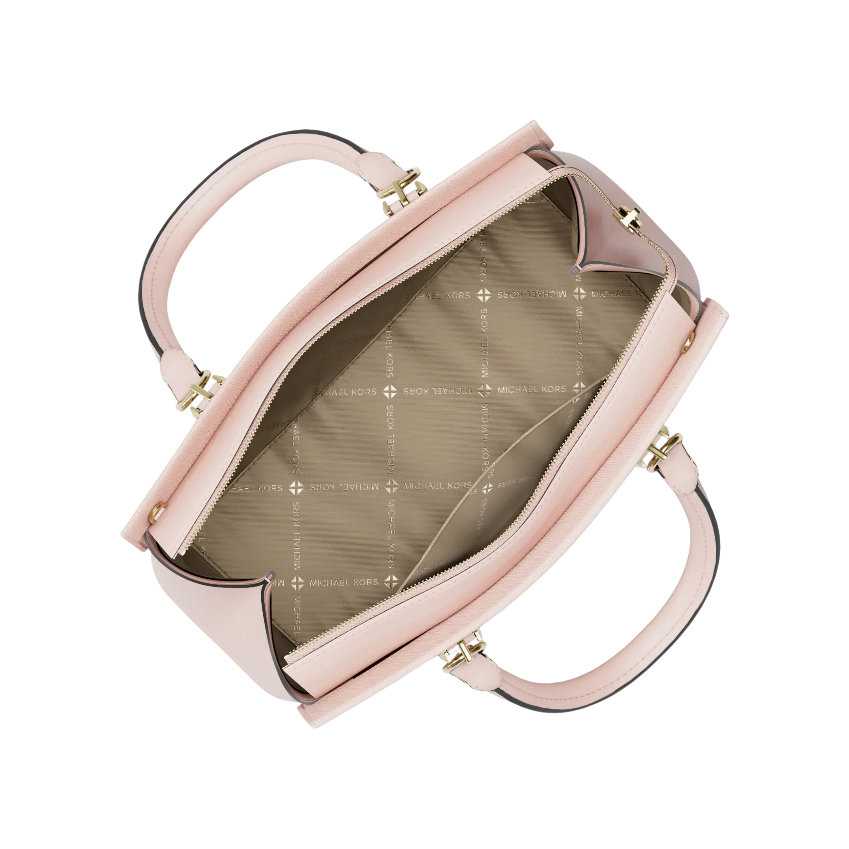 Michael Kors Women Marilyn Medium Saffiano Leather Satchel - Powder Blush
