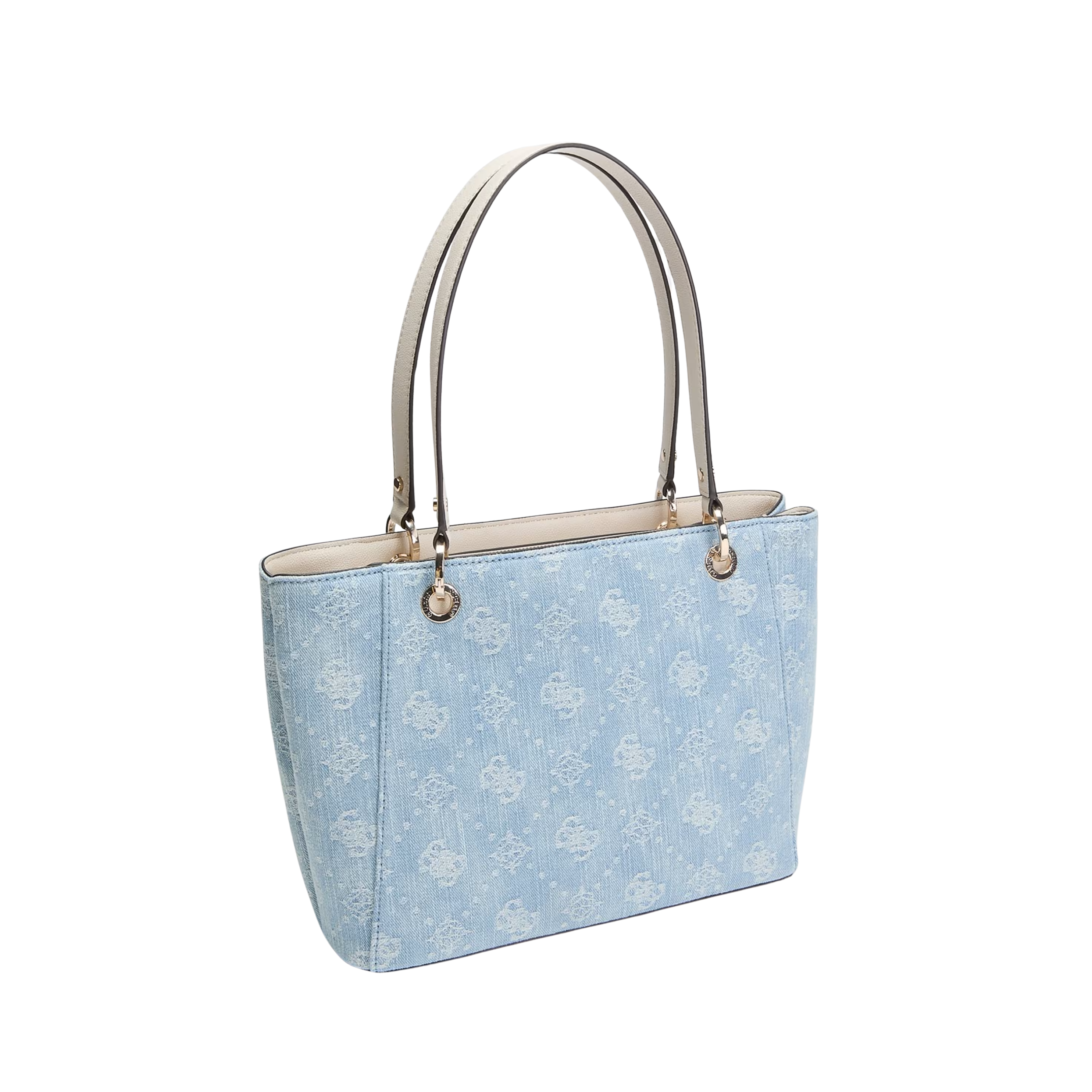 Guess Women Noelle Denim Tote Bag - Light Blue