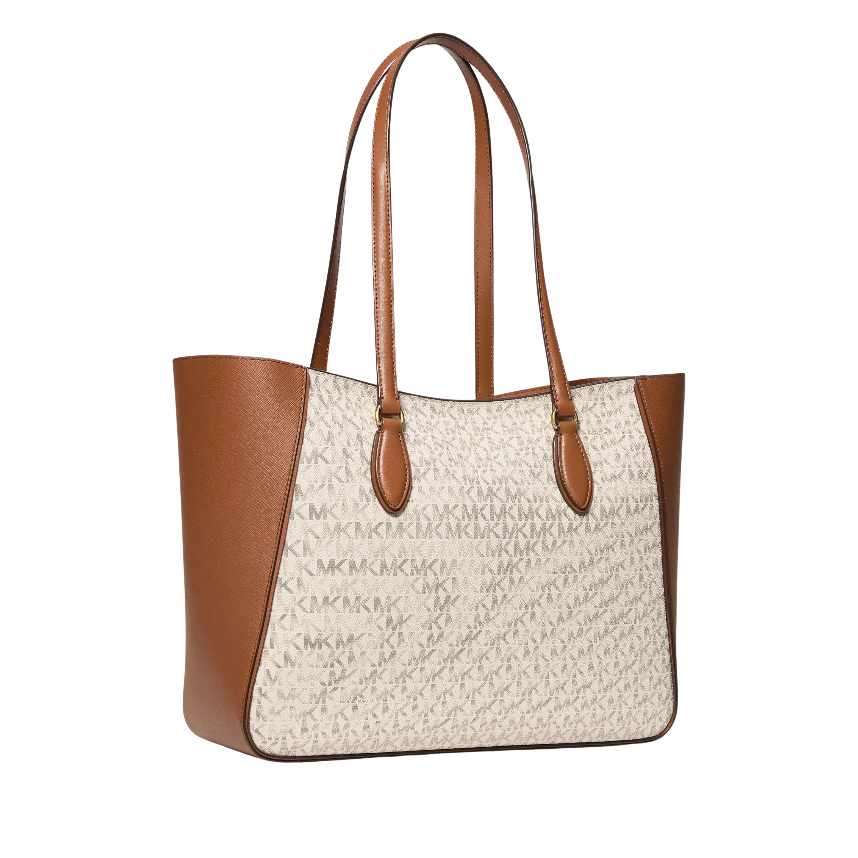 Michael Kors Women Jet Set Travel Large Signature Logo 3 In 1 Tote Bag - Vanilla