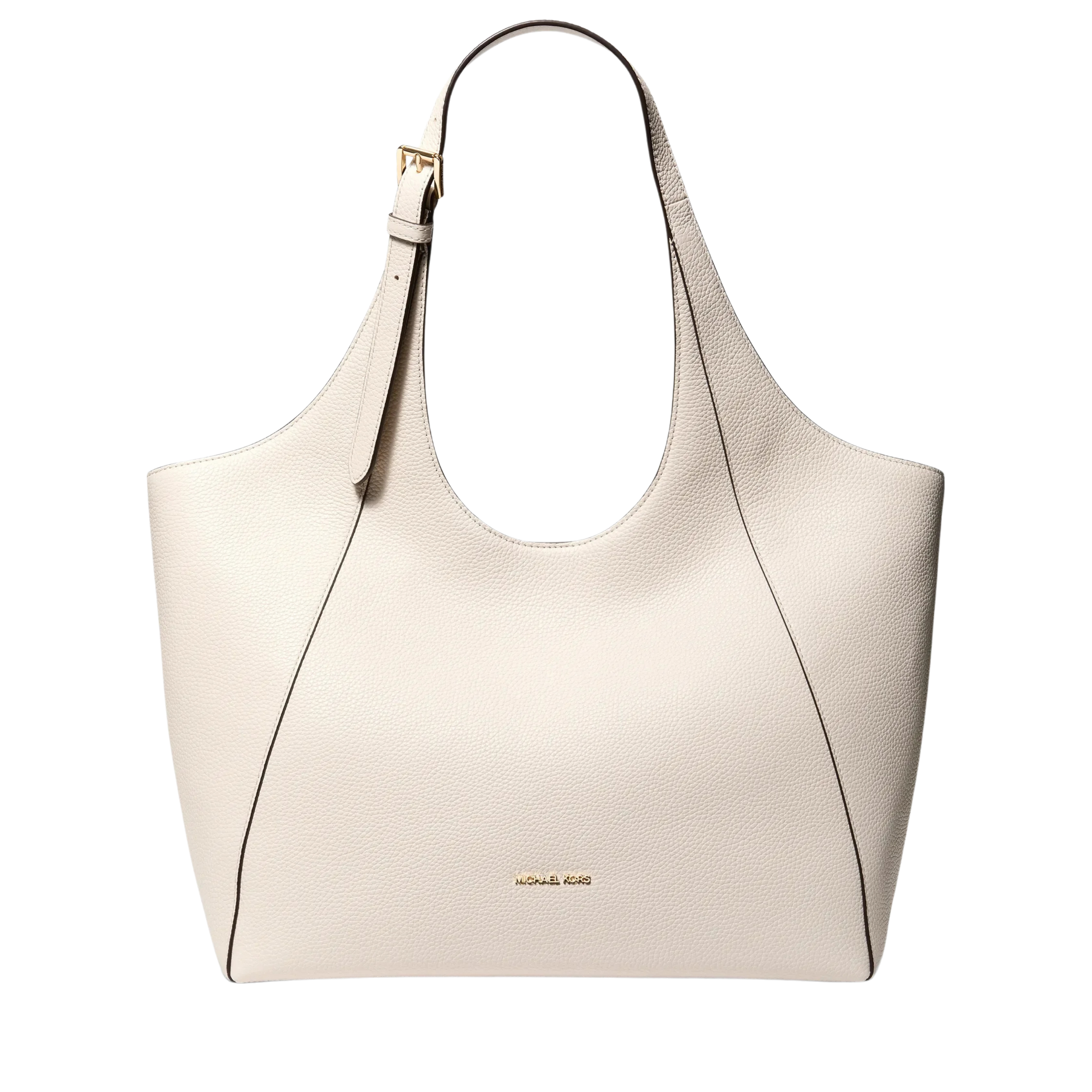 Michael Kors Women Bernie Large Pebbled Leather Tote Bag - Lt Cream