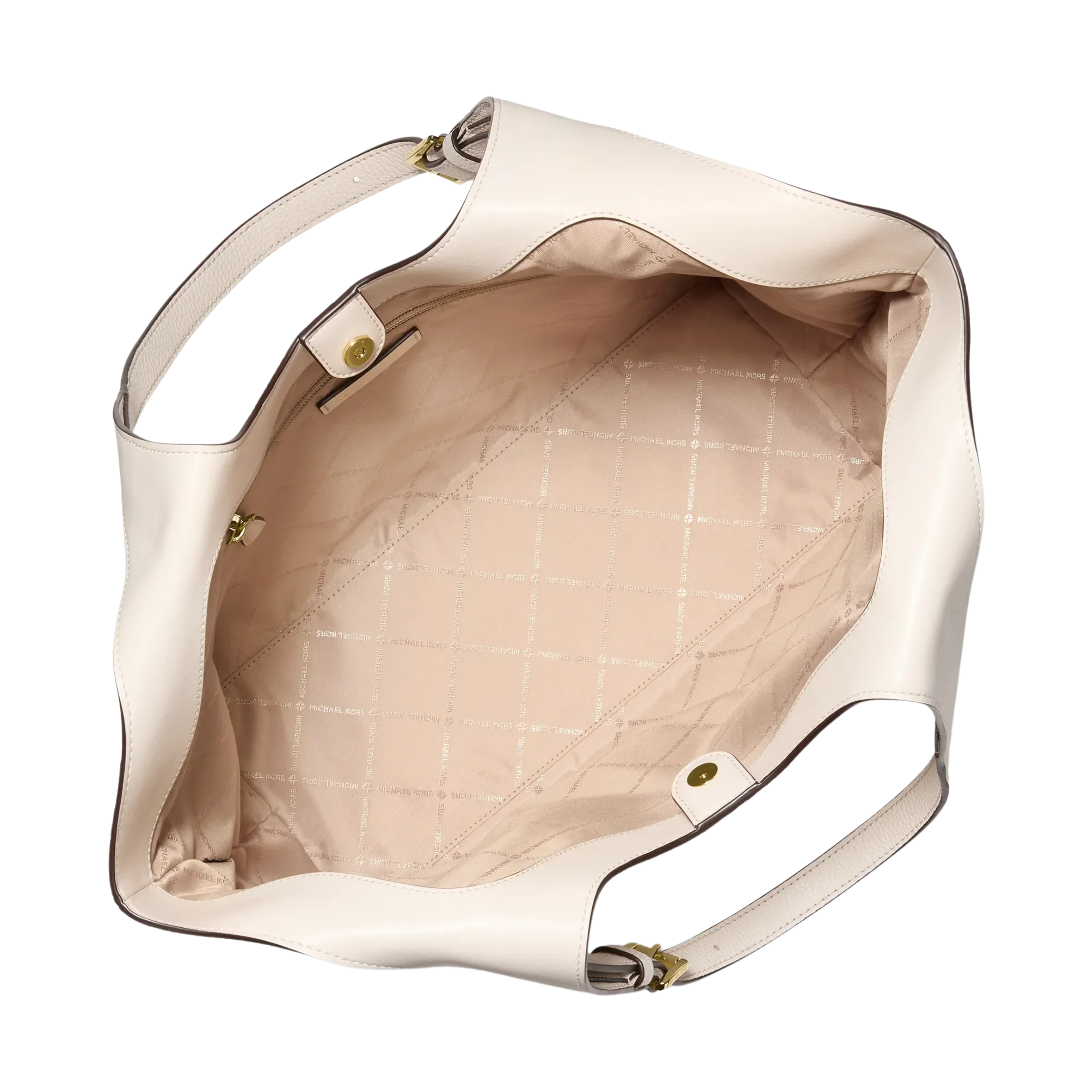 Michael Kors Women Bernie Large Pebbled Leather Tote Bag - Lt Cream