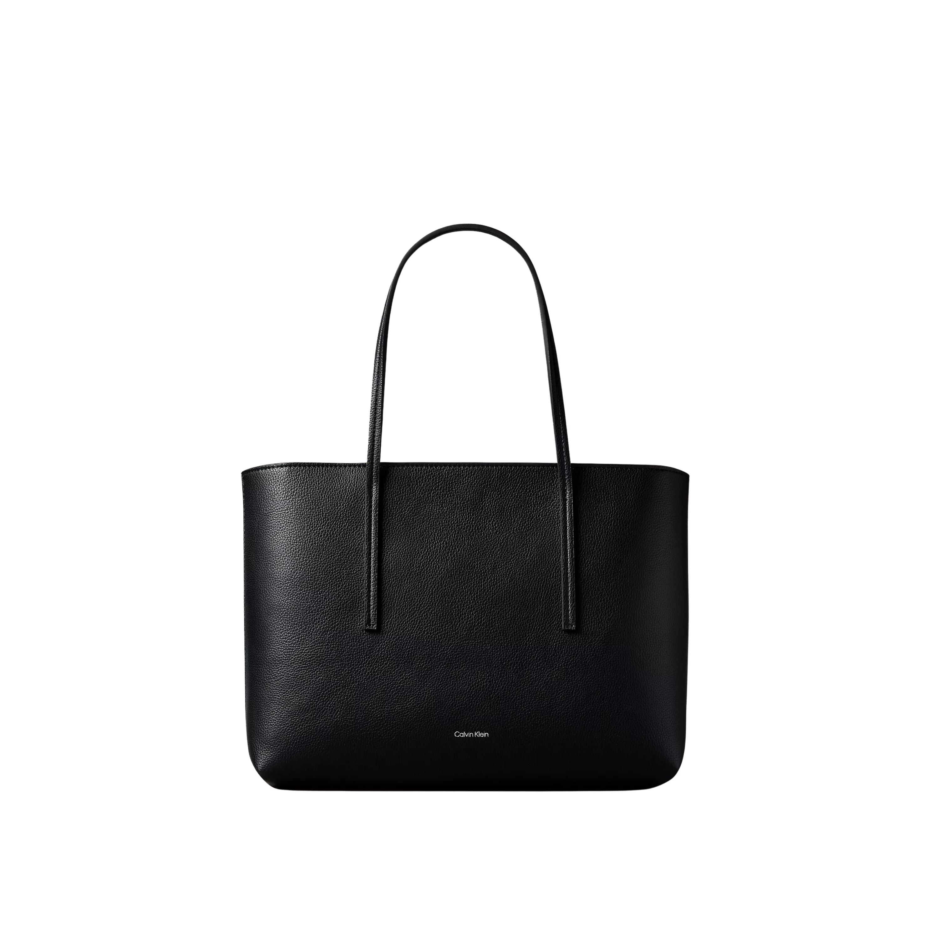 Calvin Klein Women Embossed Logo Small Tote Bag - Black
