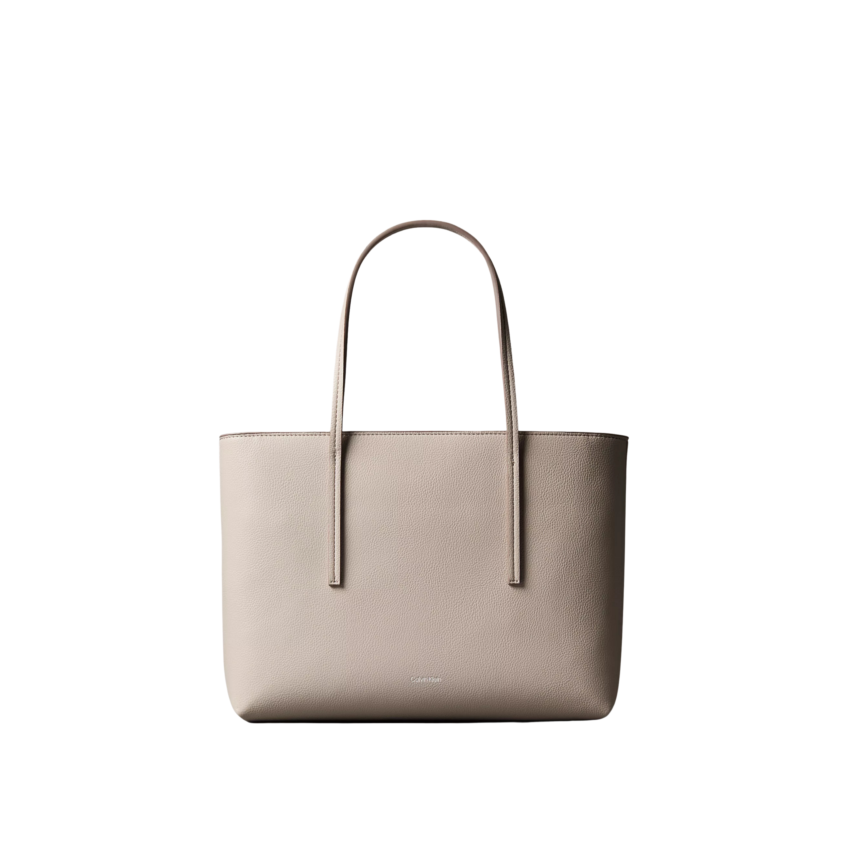 Calvin Klein Women Embossed Logo Small Tote Bag - Chateau Grey