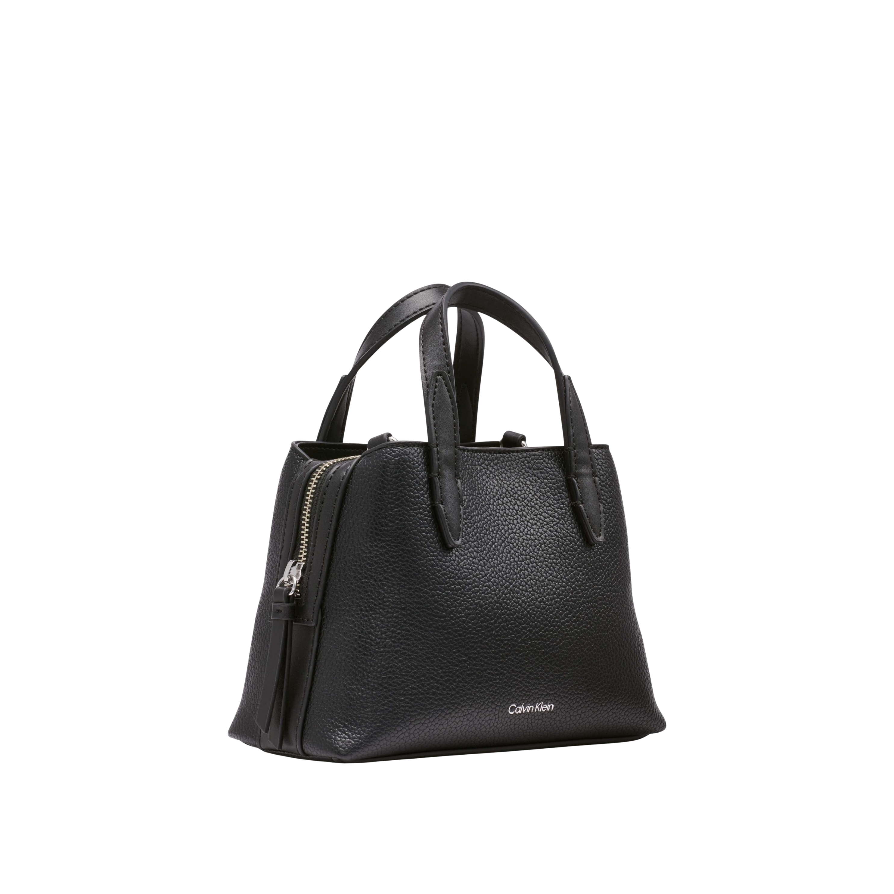 Calvin Klein Women Millie 2 In 1 Mini Satchel Crossbody Bag - Black Silver