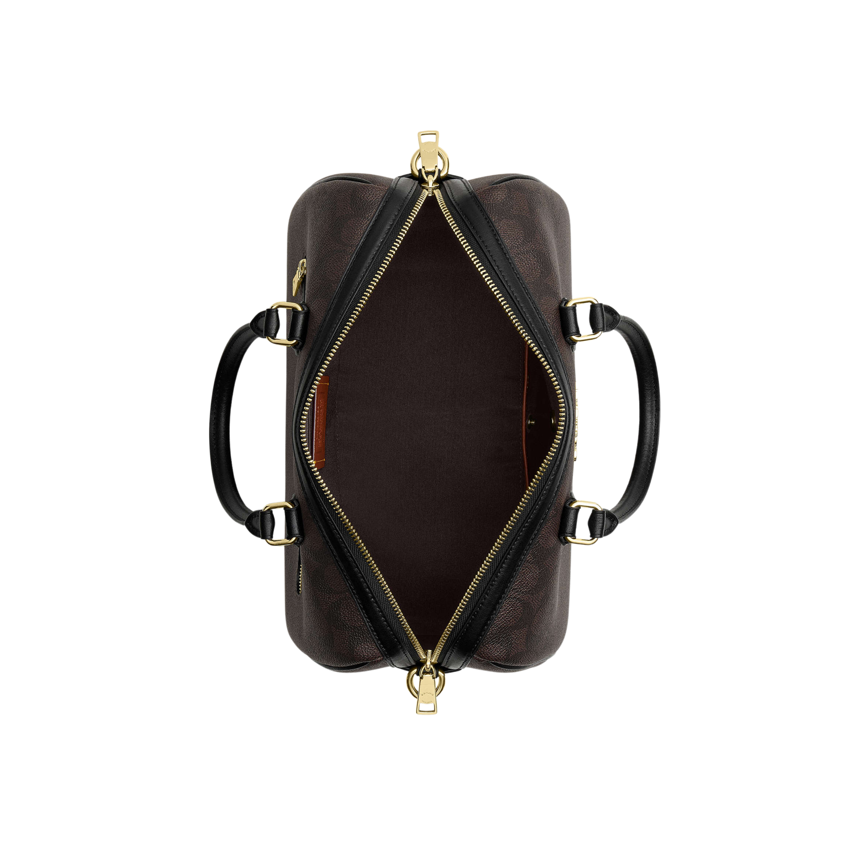 Coach Women Rowan Large Satchel Bag - Walnut Black