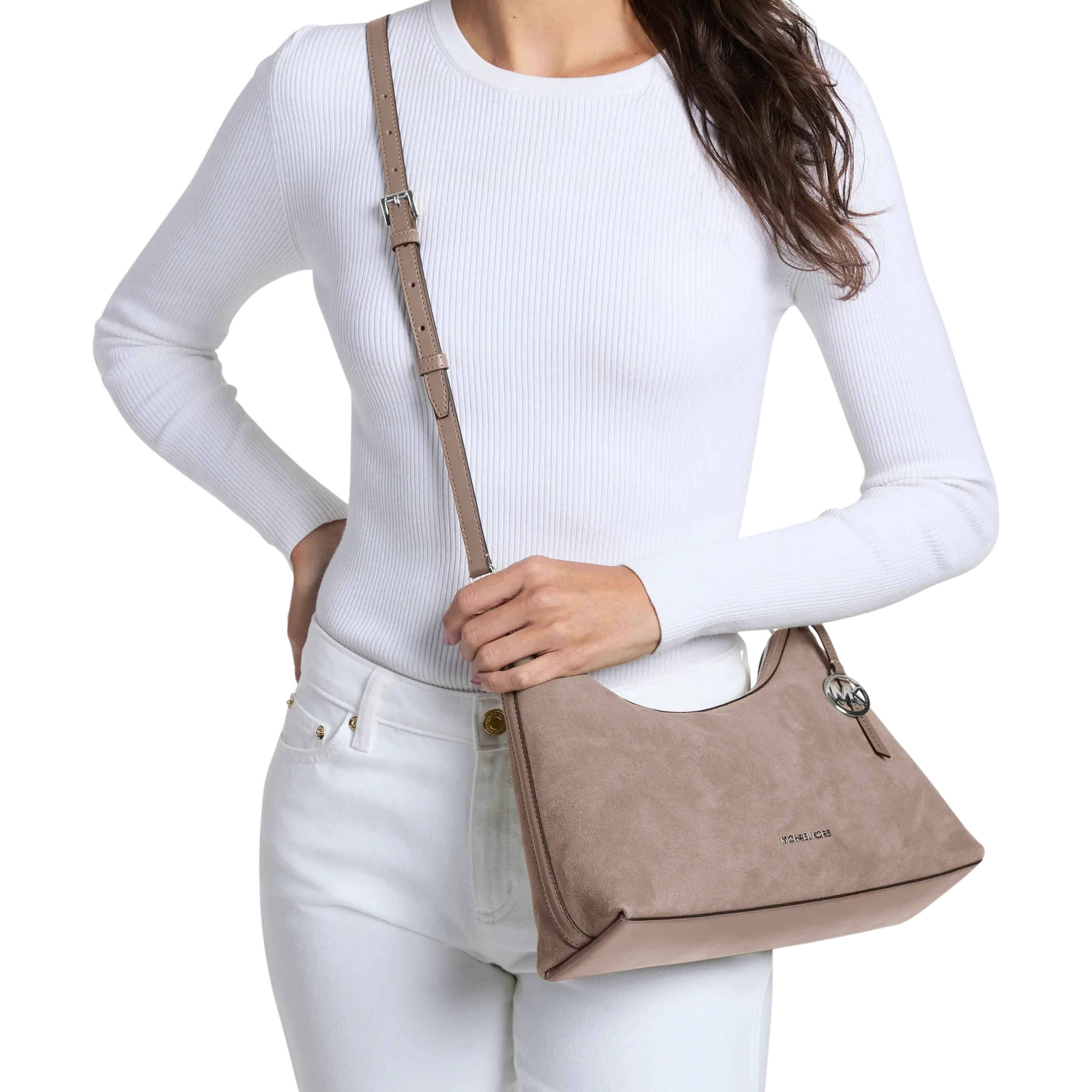 Michael Kors Women Sammy Medium Convertible Shoulder Bag - Mushroom