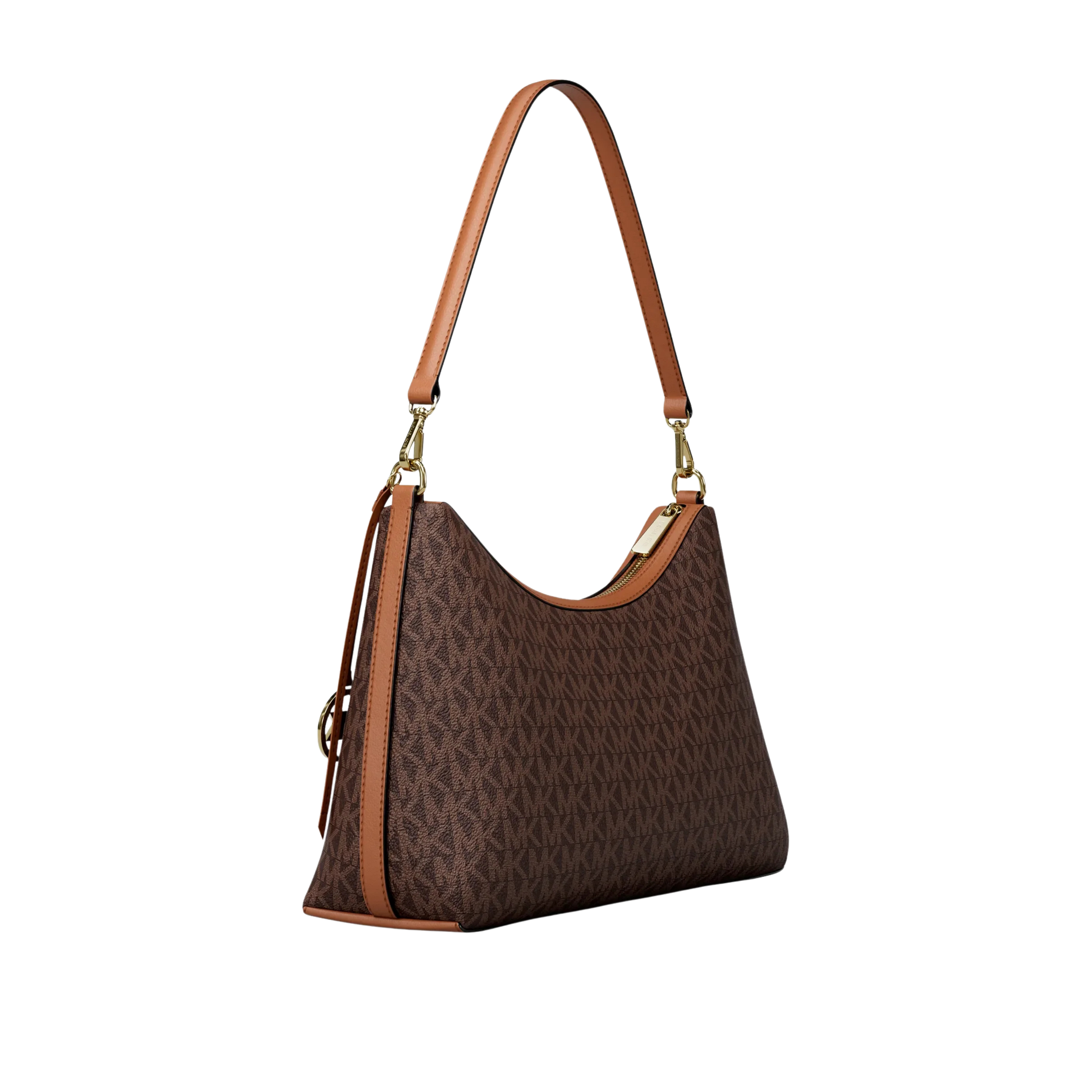 Michael Kors Women Sammy Medium Signature Logo Convertible Shoulder Bag - Brown
