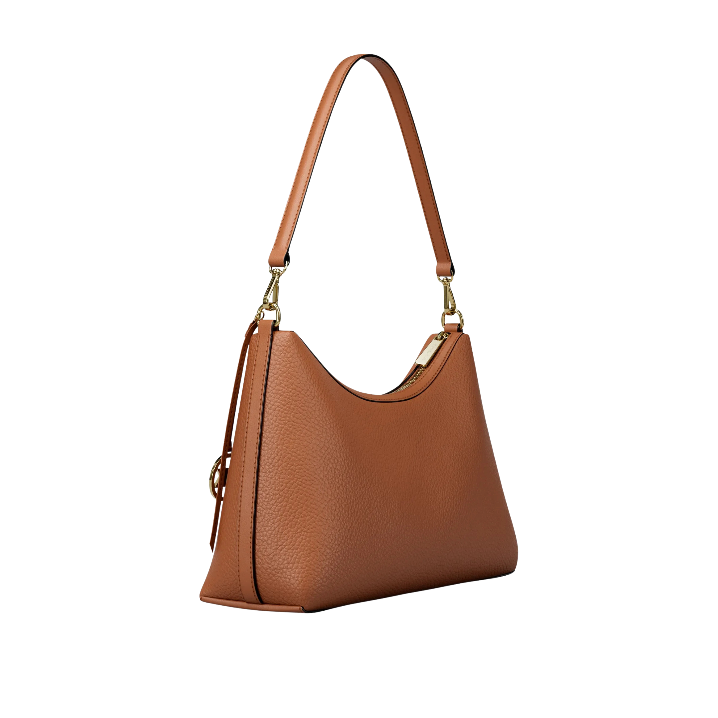 Michael Kors Women Sammy Medium Pebbled Leather Convertible Shoulder Bag - Luggage