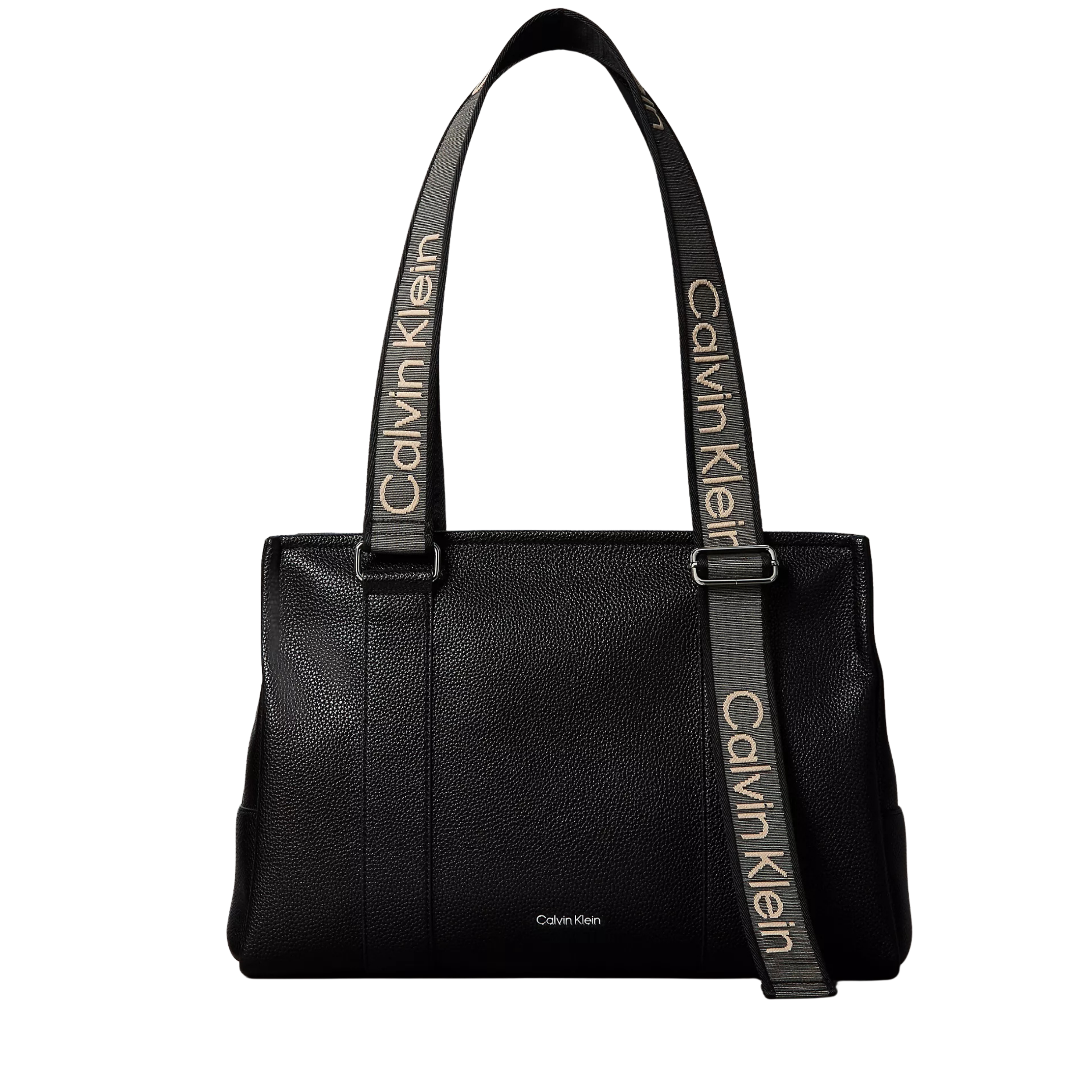 Calvin Klein Women Logo Strap Tote Bag - Black