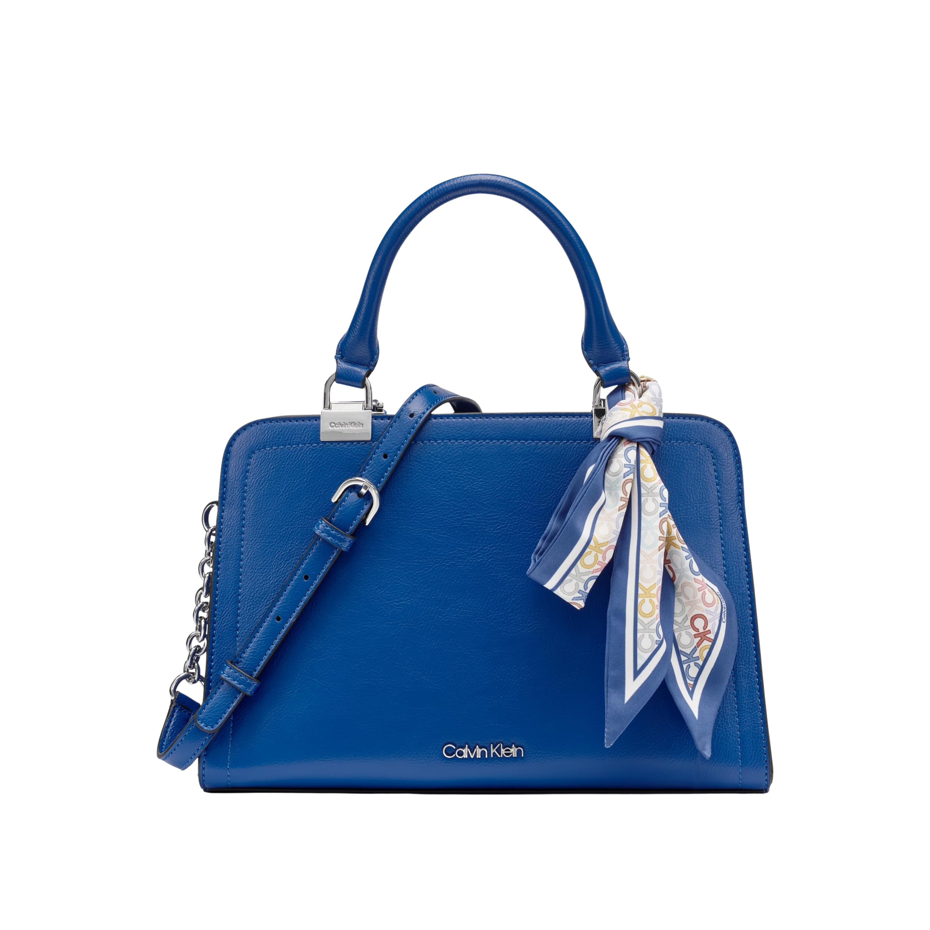 Calvin Klein Women Azalea Triple Compartment Satchel Bag - Atomic Blue