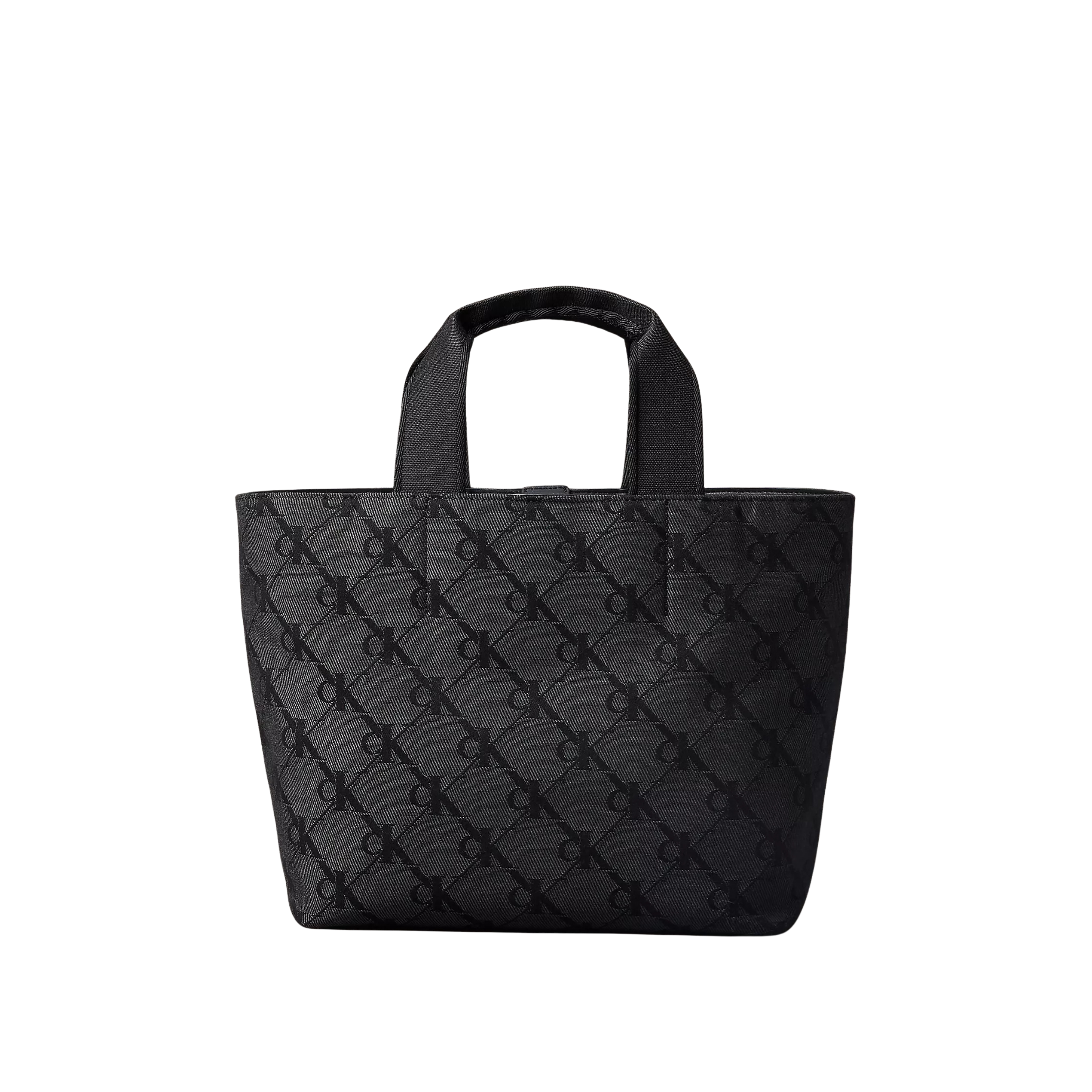 Calvin Klein Women Monogram Jacquard Tote Bag - Asphalt Black Aop