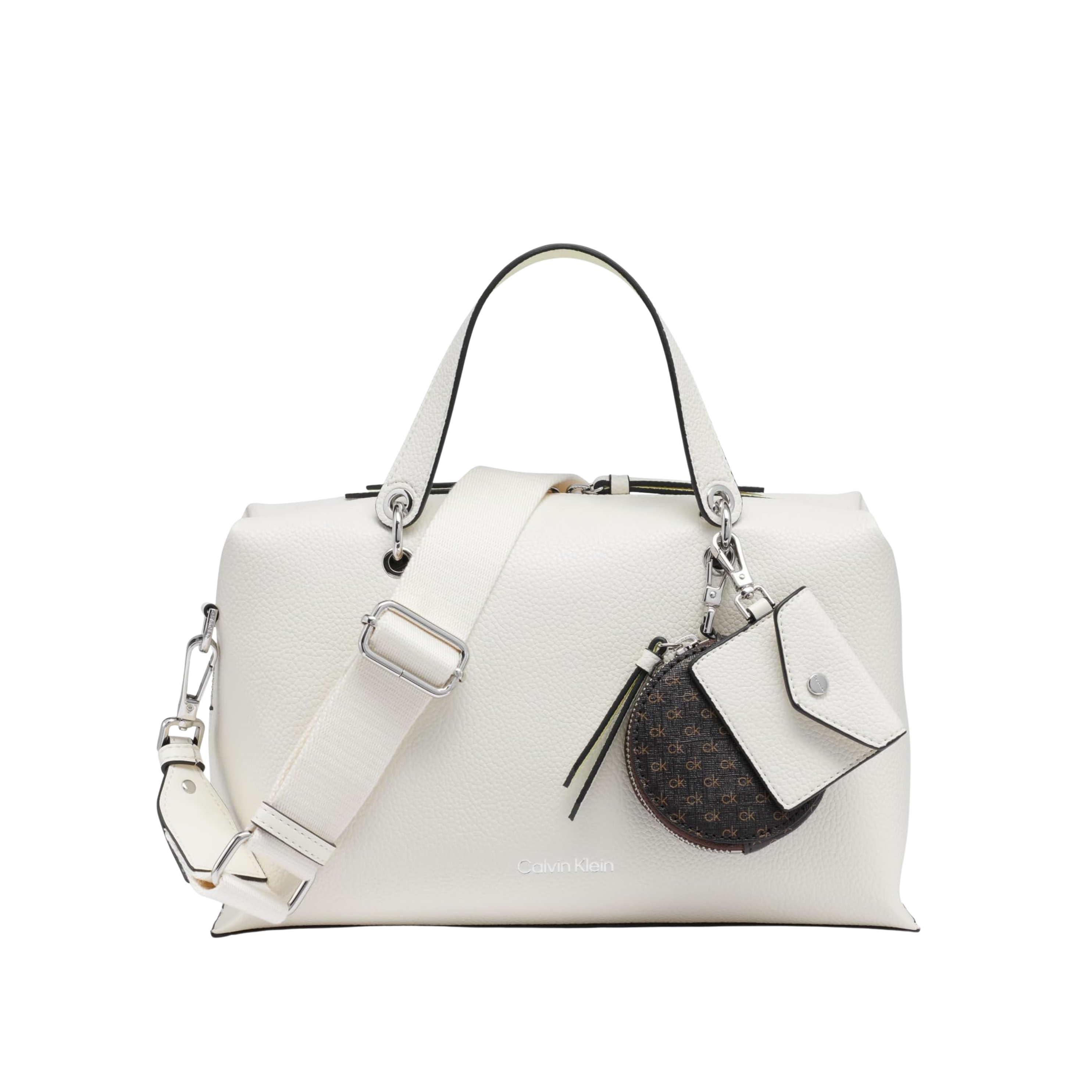 Calvin Klein Women Cali Satchel Bag - Cherub White