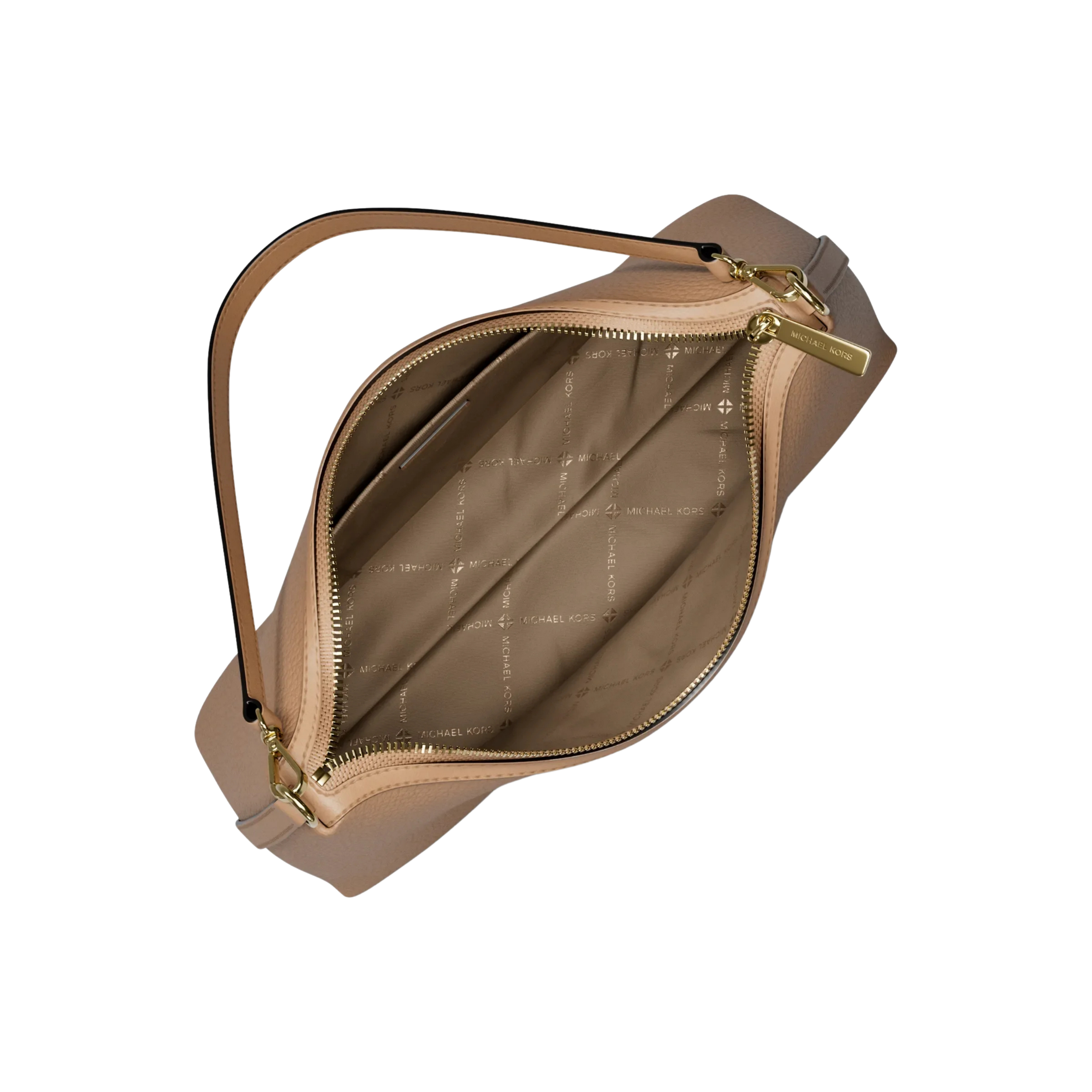 Michael Kors Women Sammy Medium Pebbled Leather Convertible Shoulder Bag - Camel