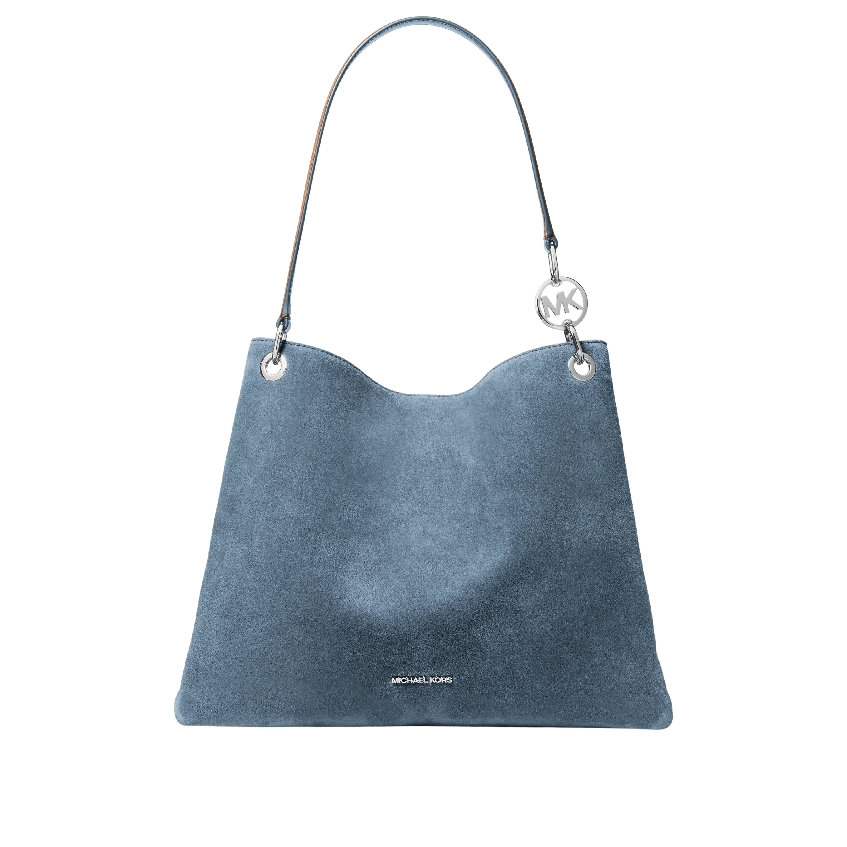 Michael Kors Women Christina Large Suede Shoulder Bag - Denim