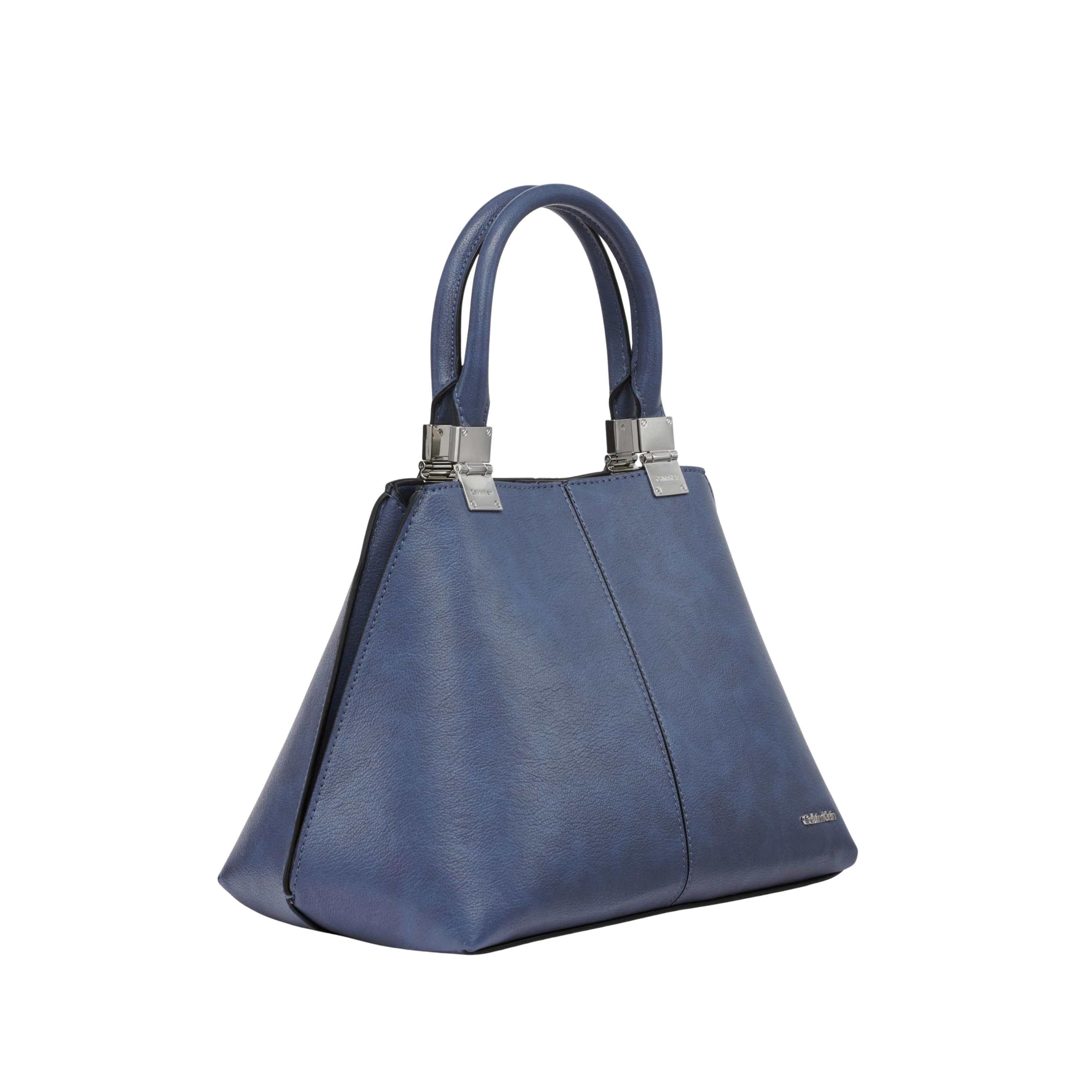 Calvin Klein Women Granite Geometric Satchel Bag - Folkstone Grey