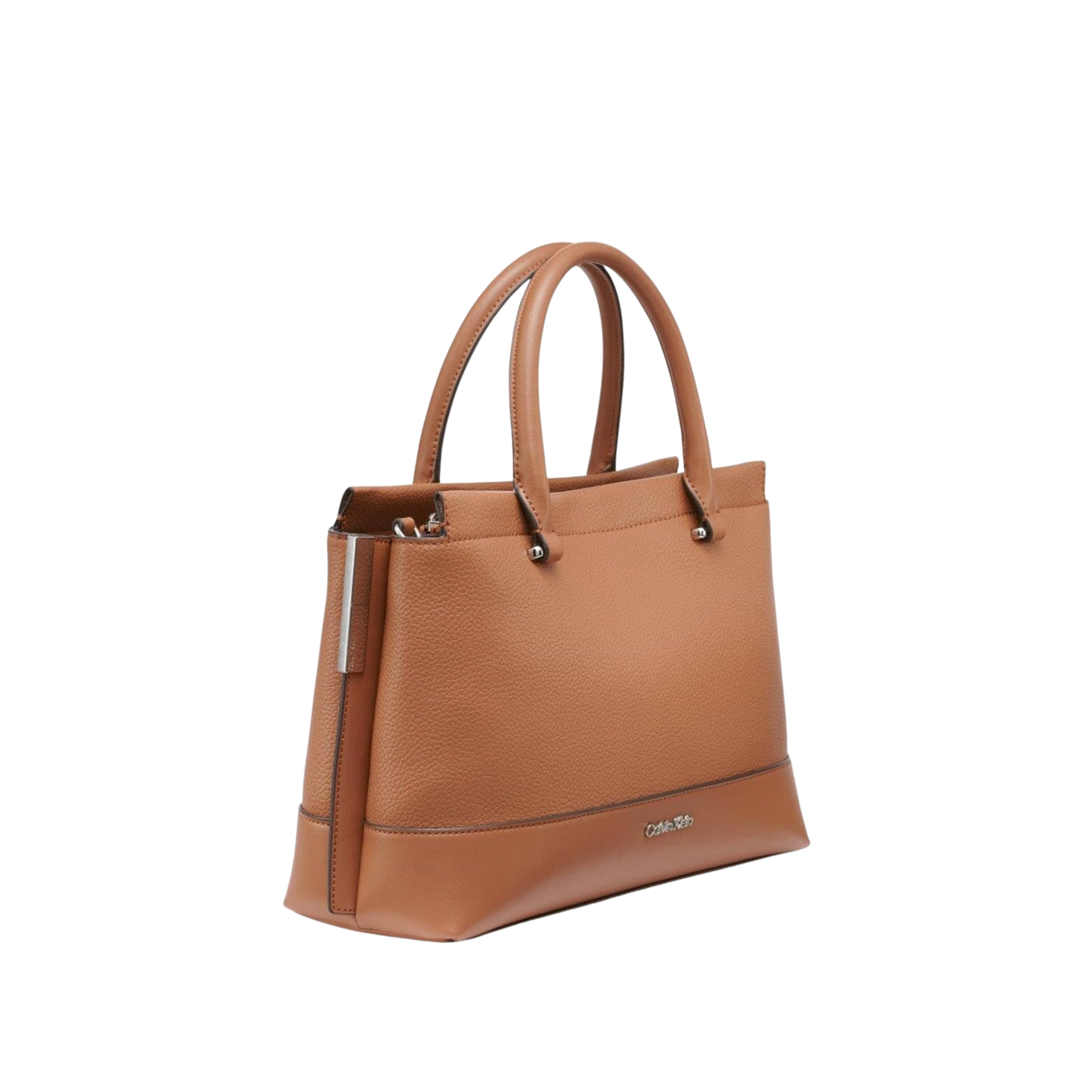 Calvin Klein Women Bianca Triple Compartment Satchel Bag - Caramel