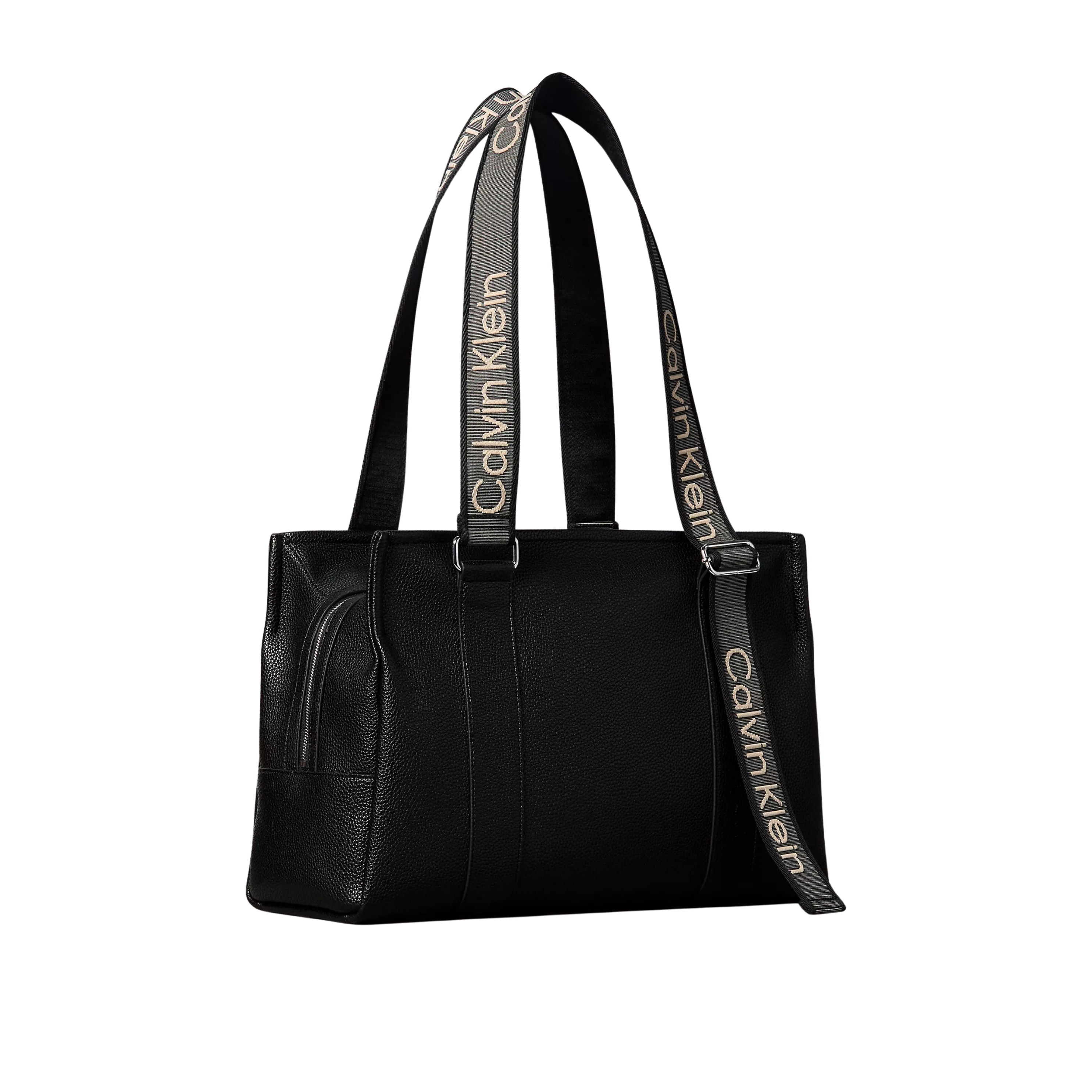 Calvin Klein Women Logo Strap Tote Bag - Black