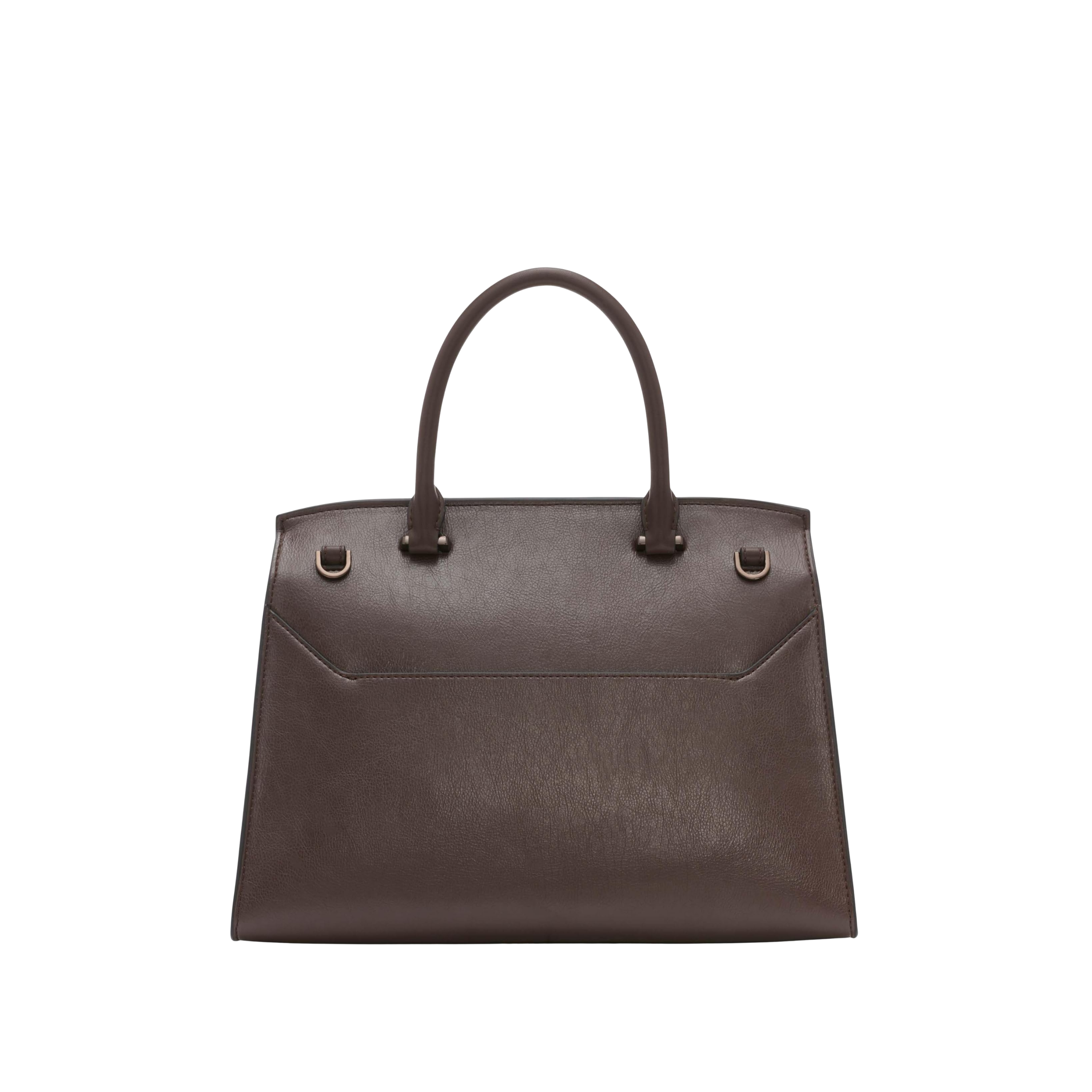 Calvin Klein Women Becky Turn Lock Satchel Bag - Java