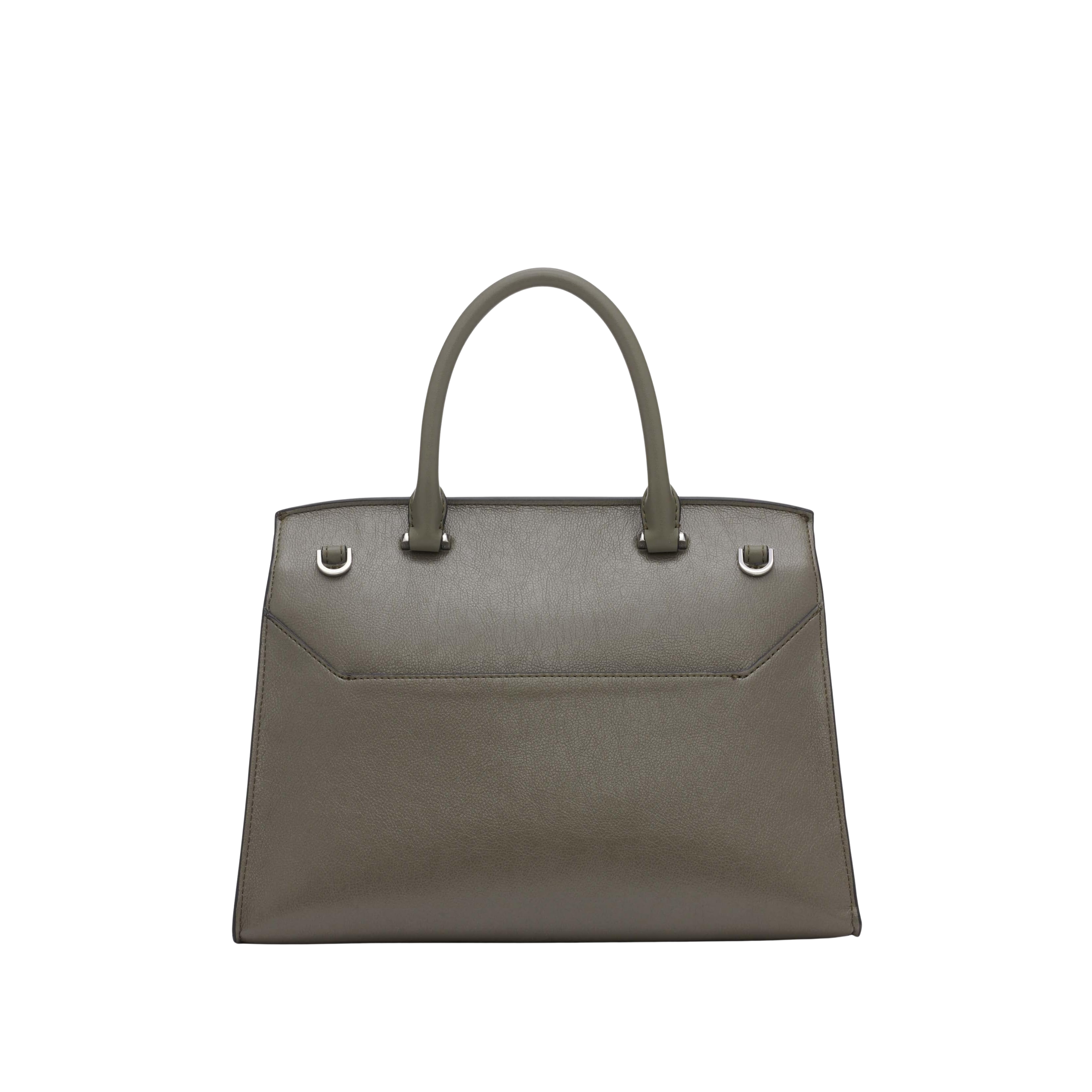 Calvin Klein Women Becky Turn Lock Satchel Bag - Dusty Olive