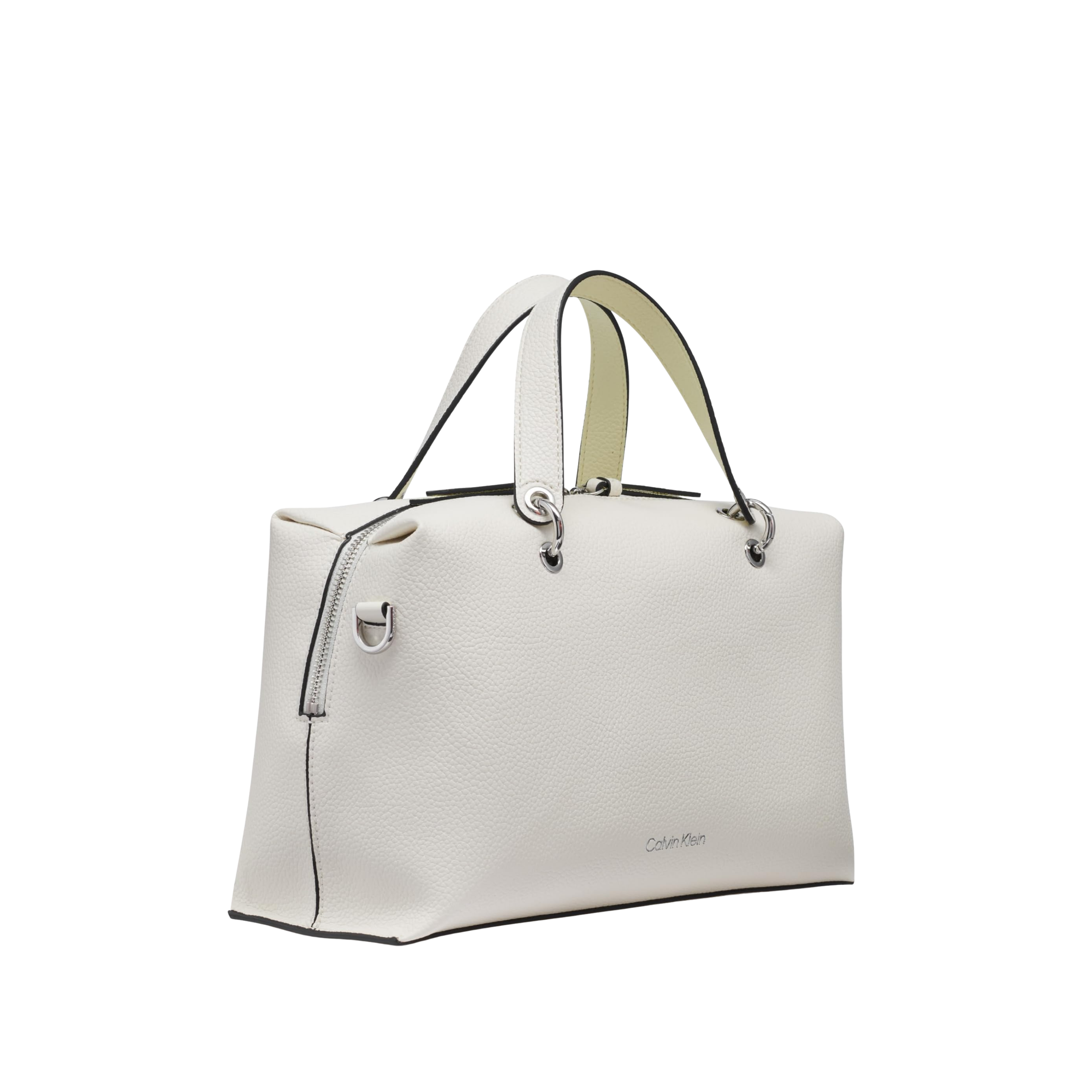 Calvin Klein Women Cali Satchel Bag - Cherub White