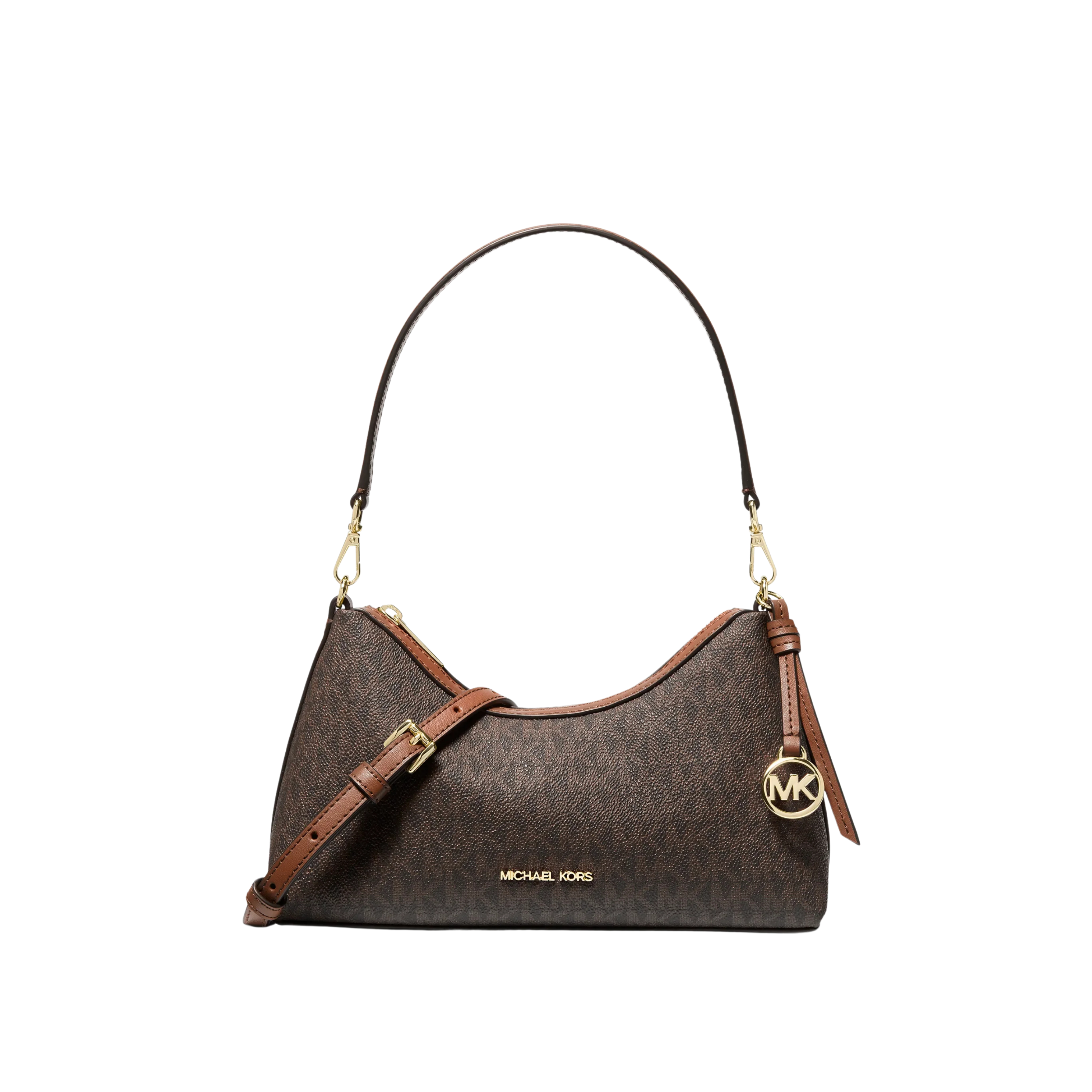 Michael Kors Women Sammy Small Signature Logo Convertible Crossbody Bag - Brown