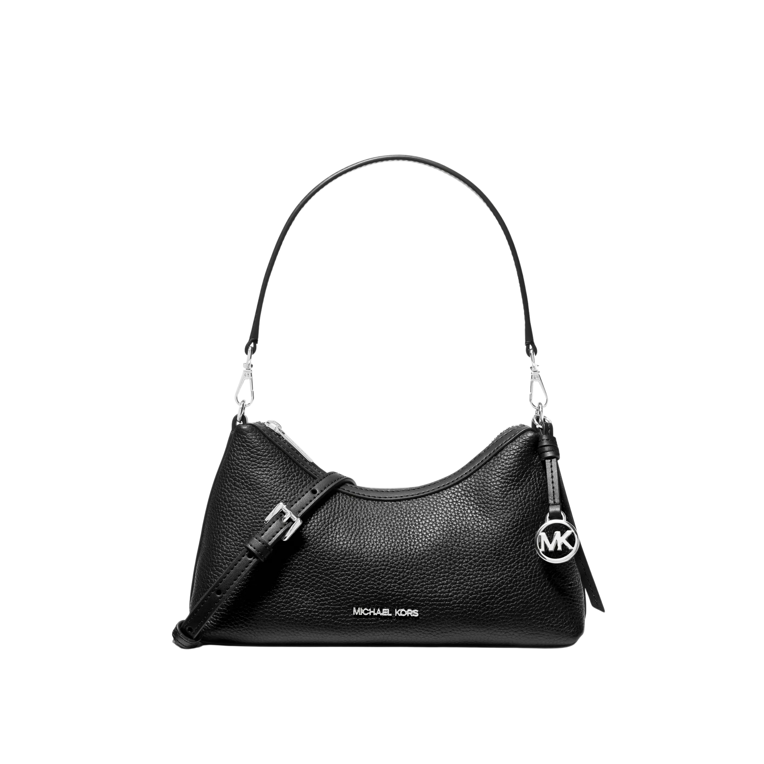 Michael Kors Women Sammy Small Pebbled Leather Convertible Crossbody Bag - Black