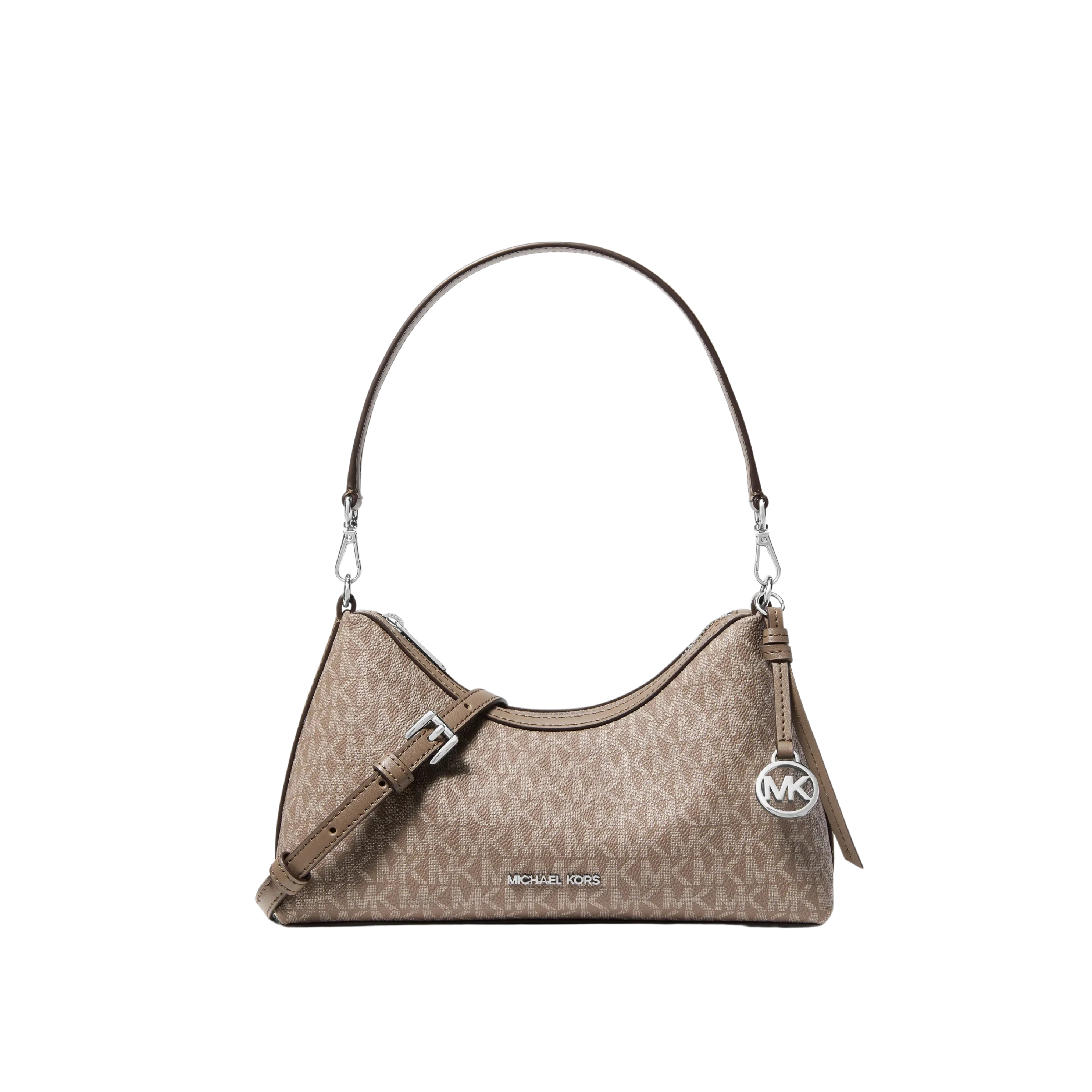 Michael Kors Women Sammy Small Signature Logo Convertible Crossbody Bag - Mushroom