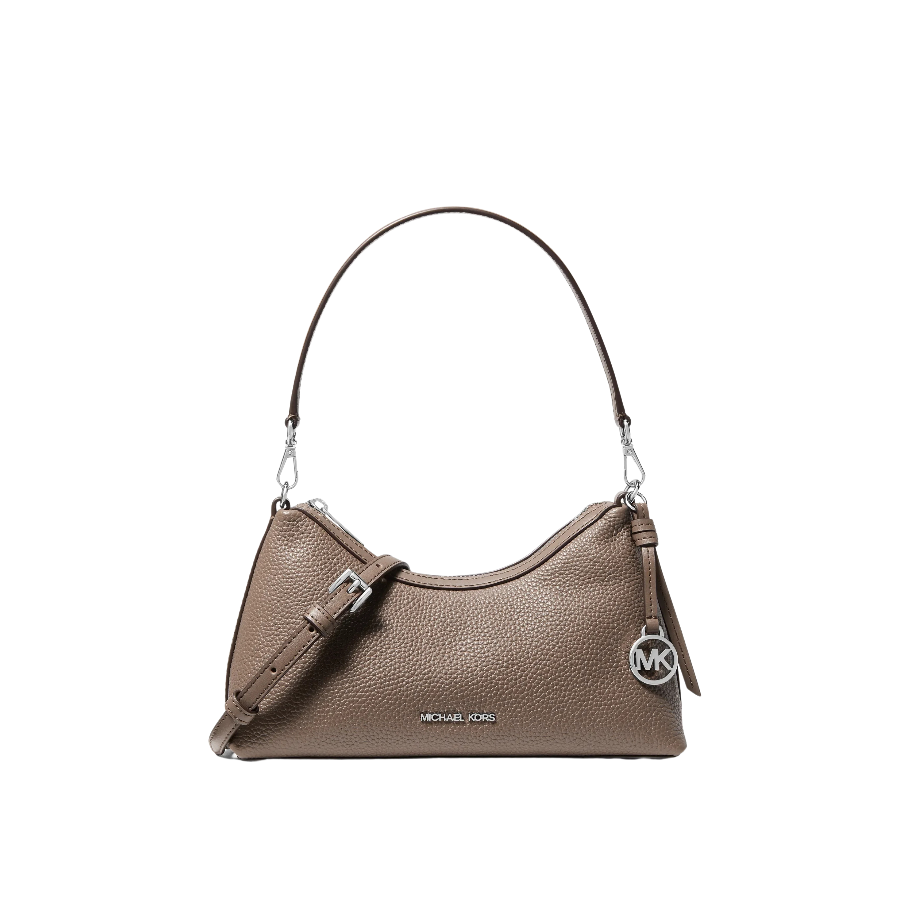 Michael Kors Women Sammy Small Pebbled Leather Convertible Crossbody Bag - Mushroom