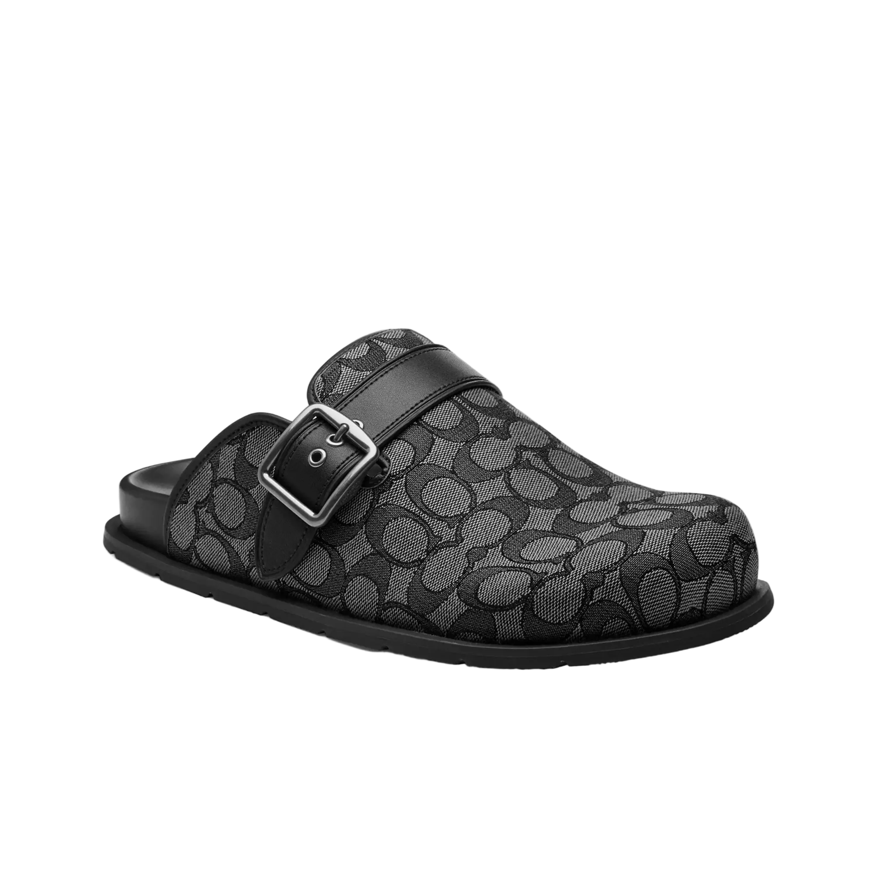 Coach Men's Buckle Clog -  Graphite Black