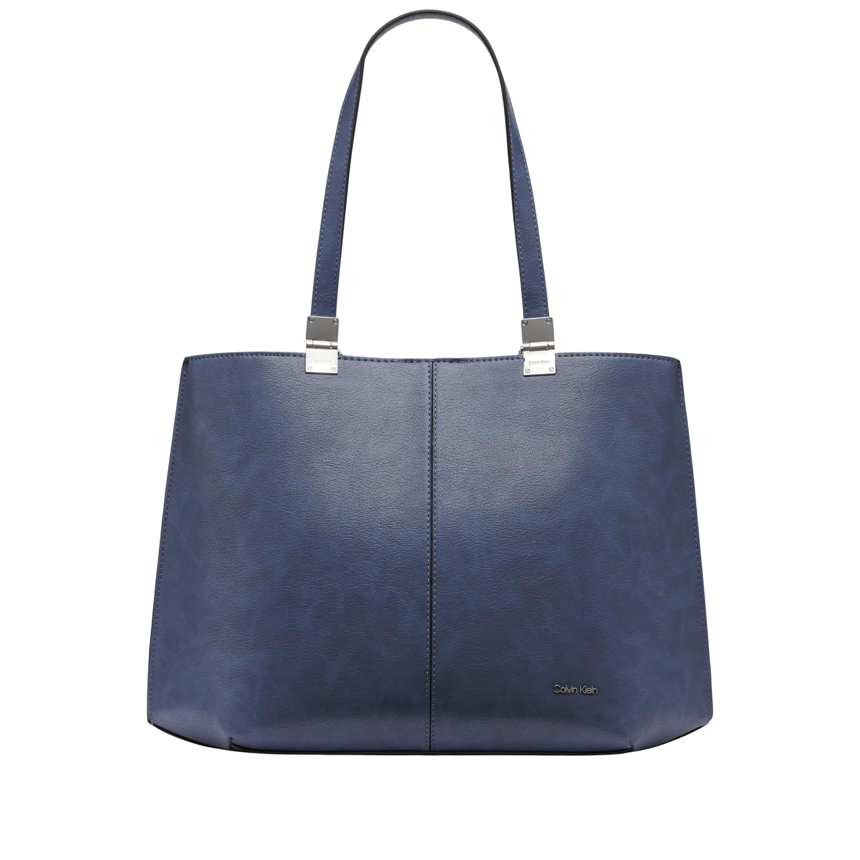 Calvin Klein Women Granite Geometric Vegan Leather Tote Bag - Folkstone Grey