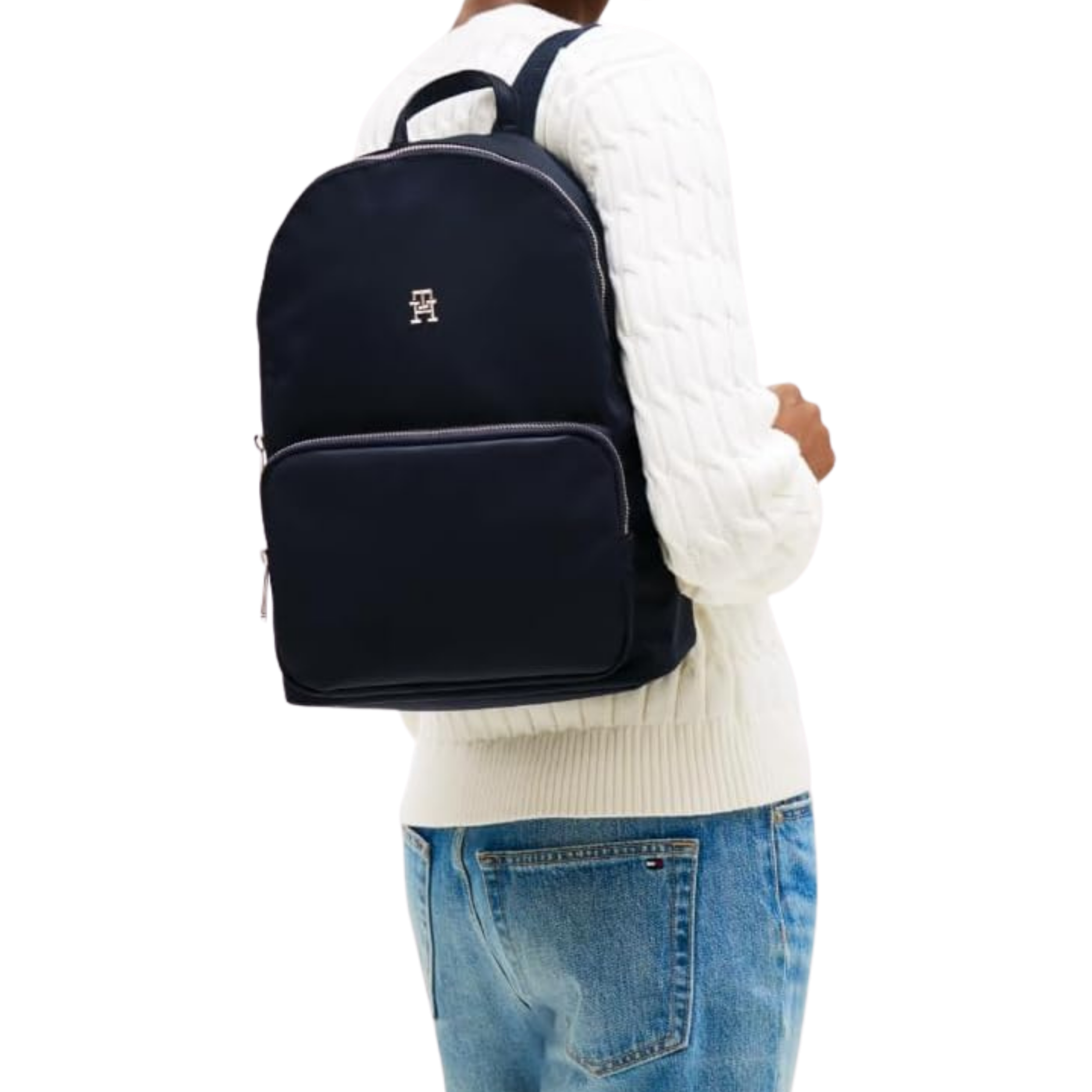 Tommy Hilfiger Women Poppy Backpack - Navy Blue