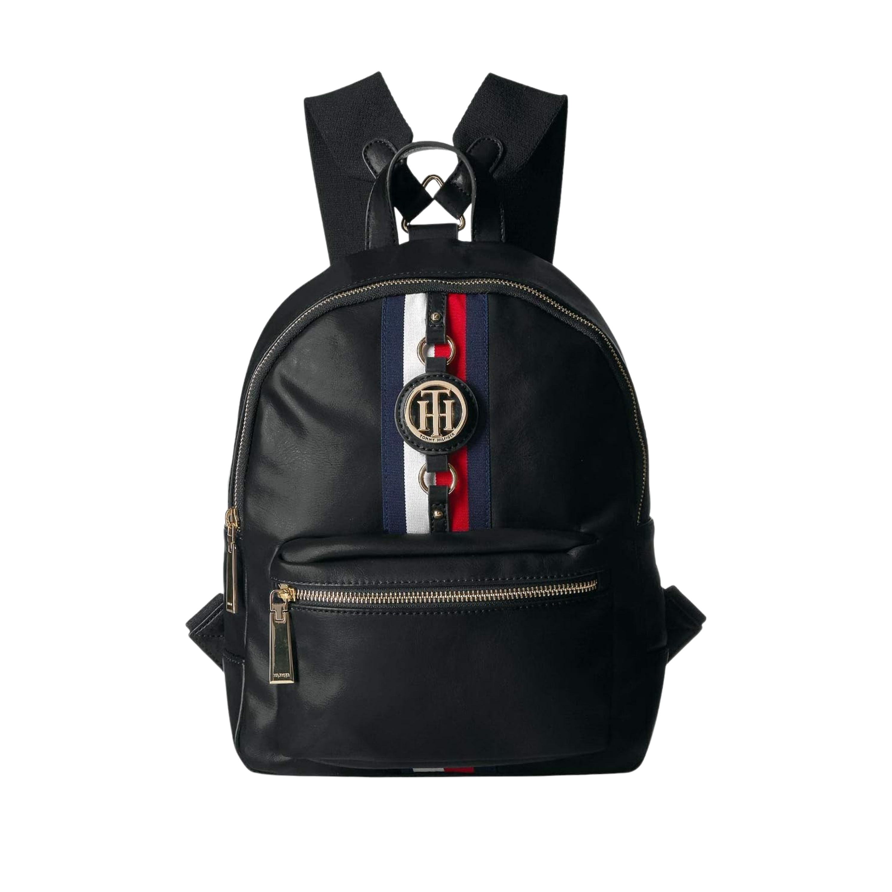 Tommy Hilfiger Women Jaden Plus Mini Backpack - Black Polyvinyl Chloride