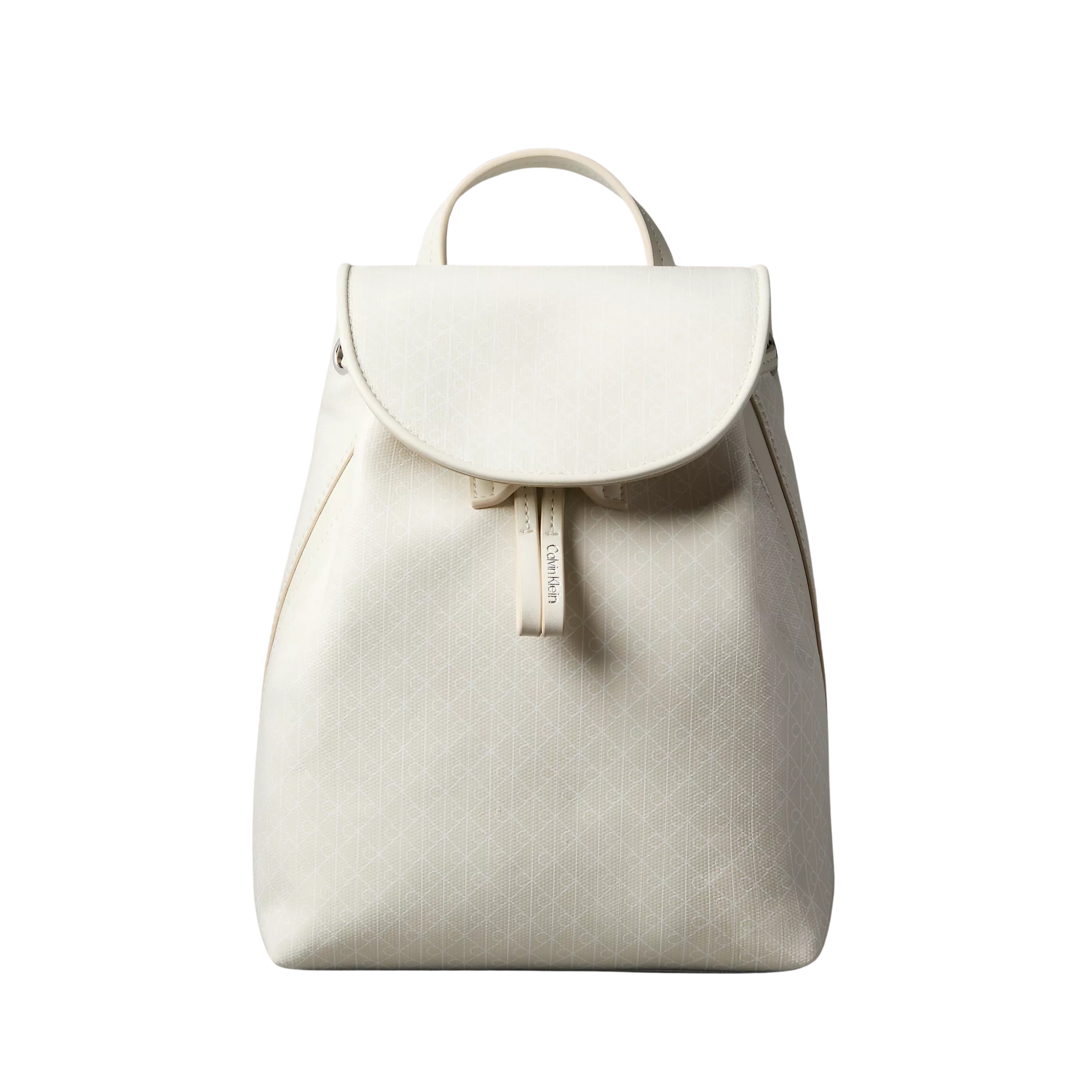 Calvin Klein Women Allover Emblem Logo Backpack - Lily White Aop