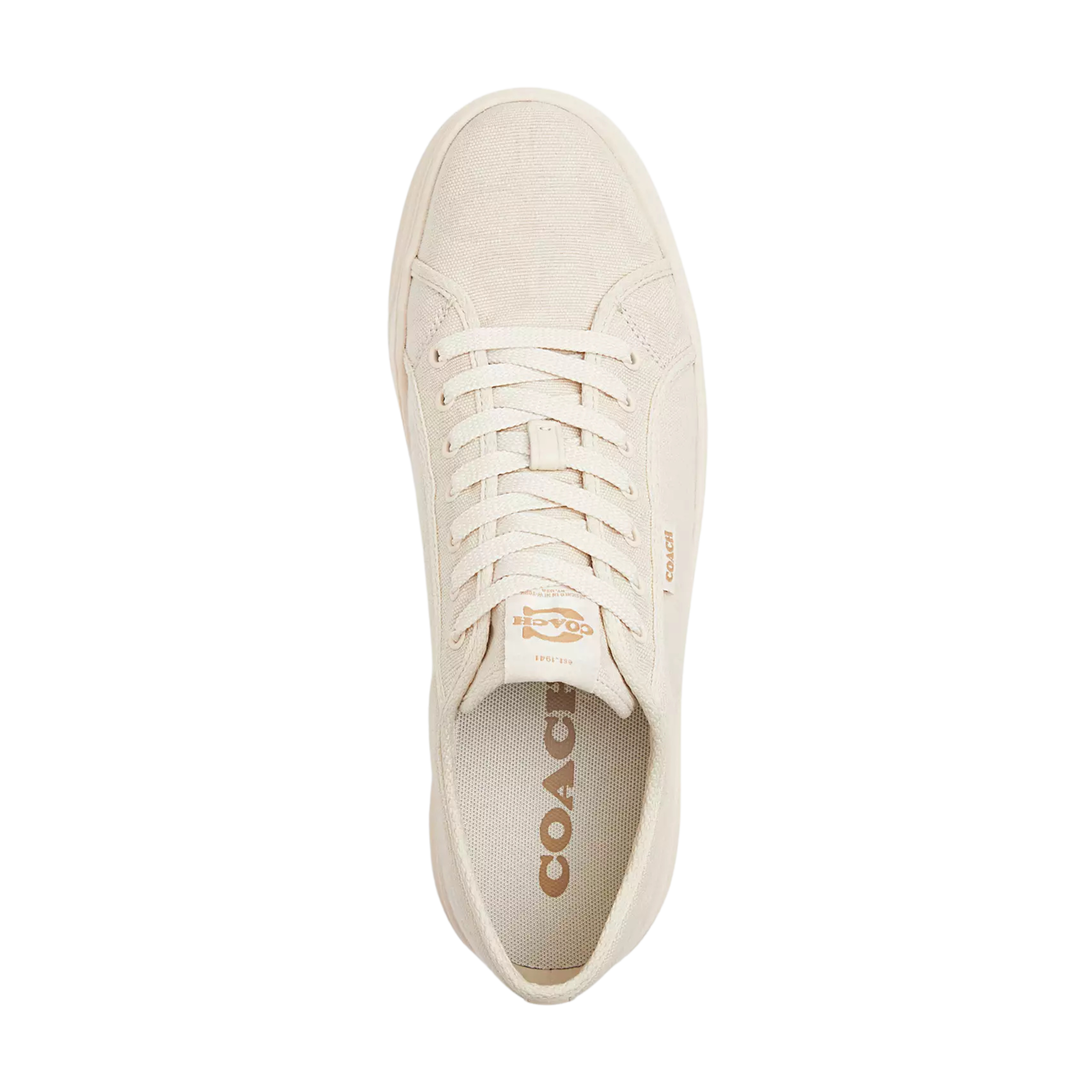 Coach Men's Canvas Sneaker - Chalk