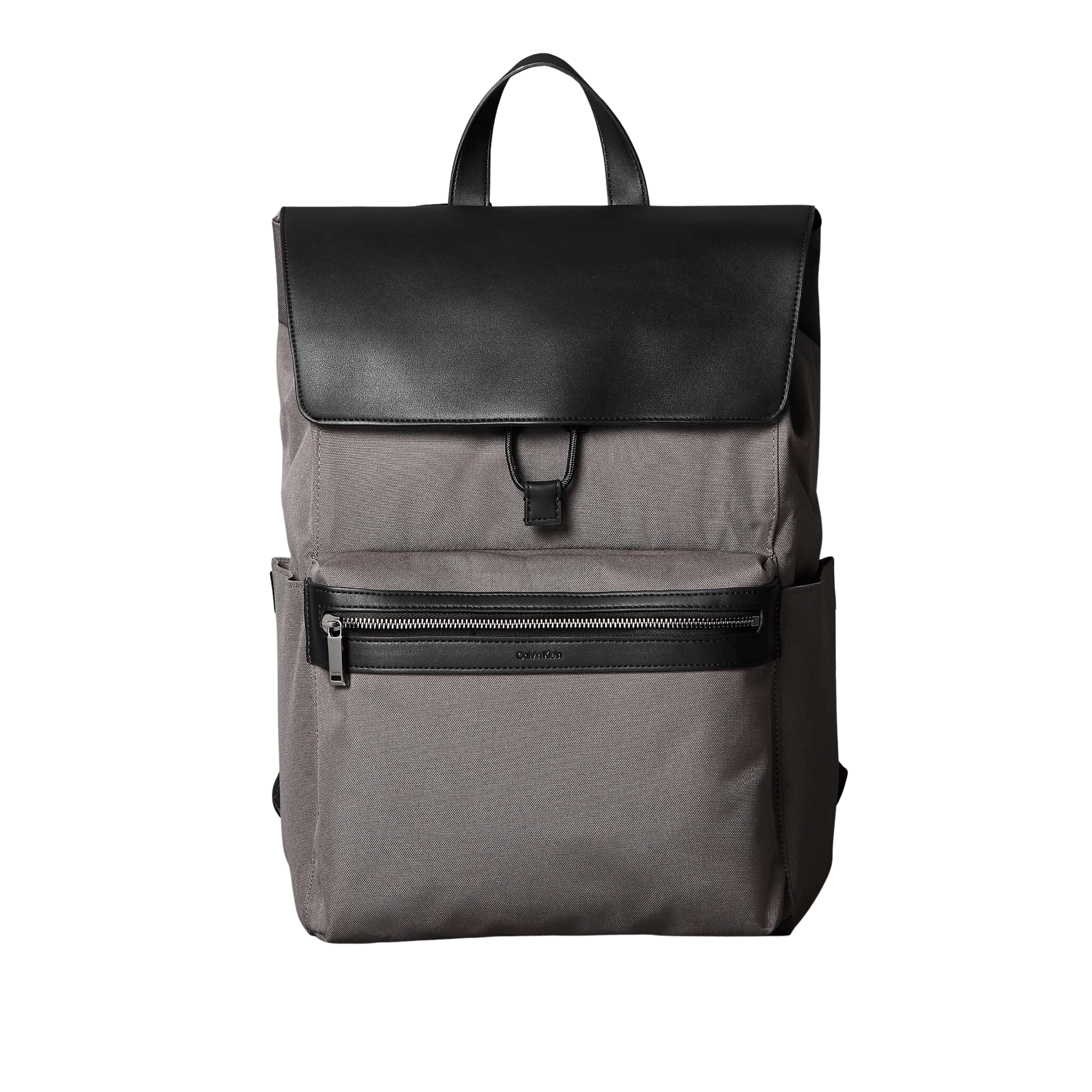 Calvin Klein Men Structured Flap Backpack - Granite Gray