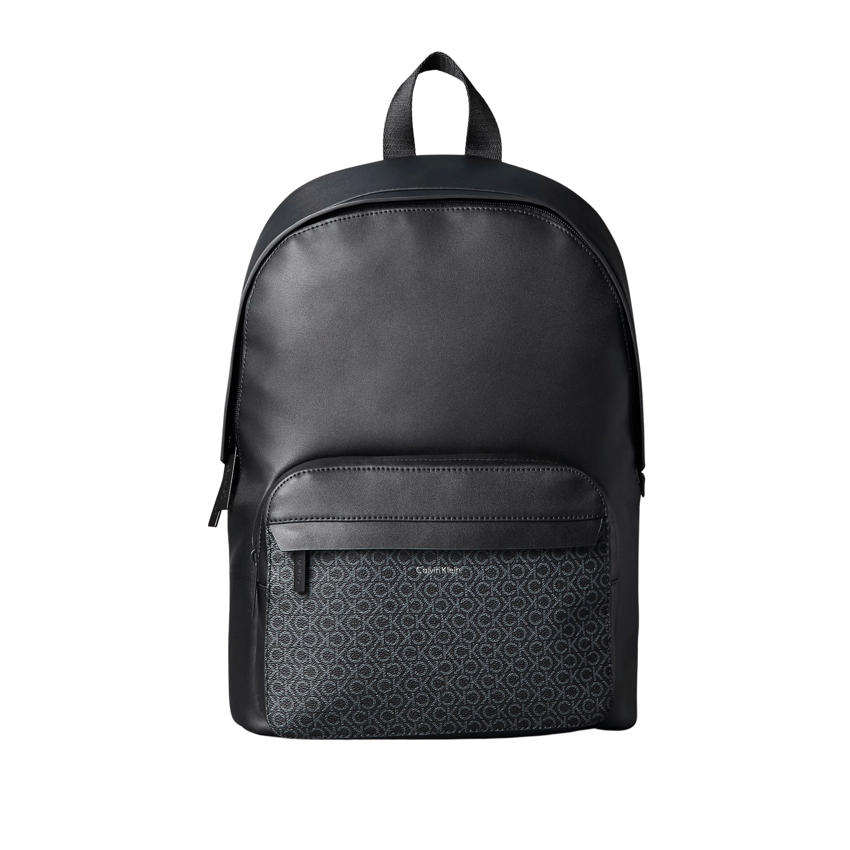 Calvin Klein Men Allover Monogram Logo Backpack - Black