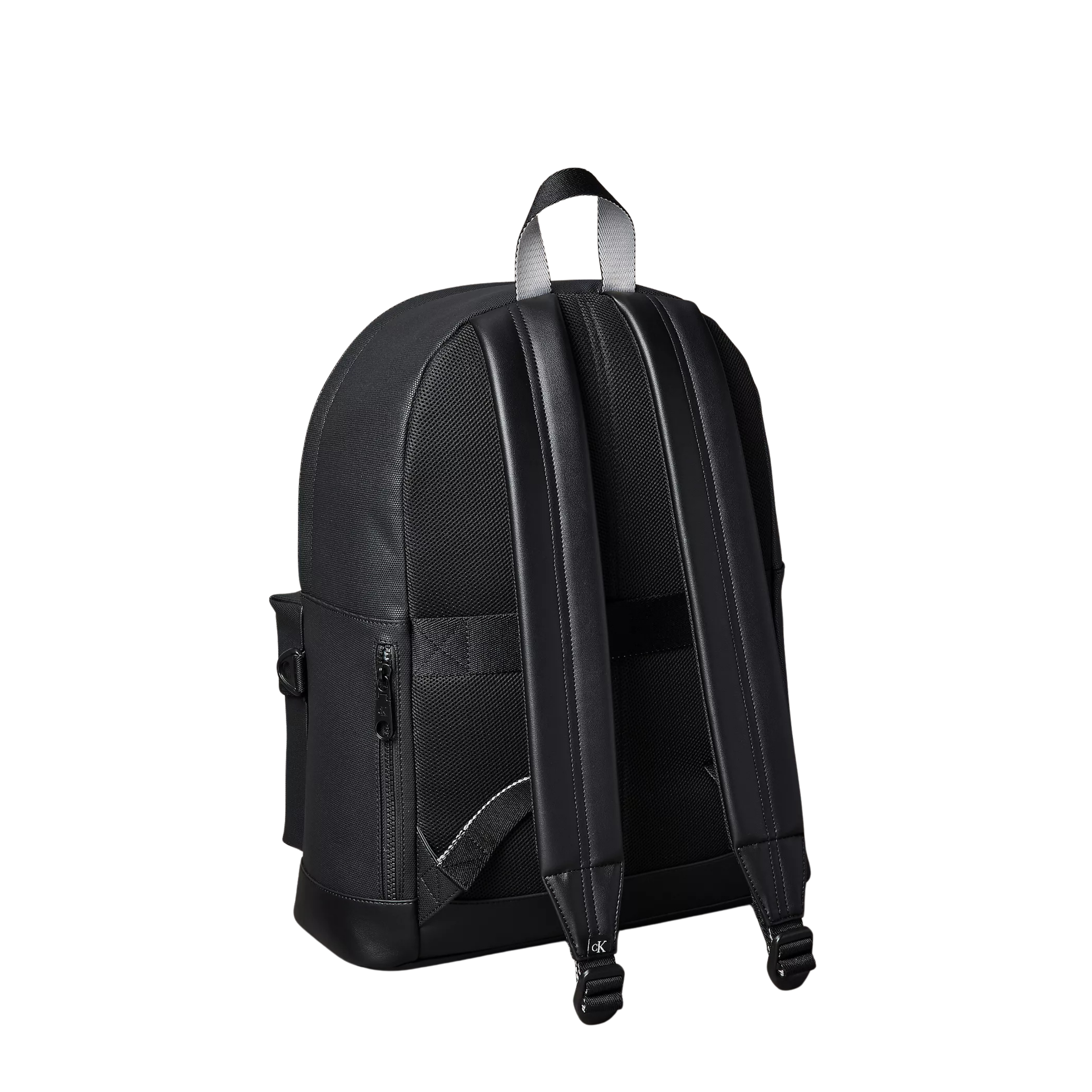 Calvin Klein Men Textured Mix Flap Backpack - Black