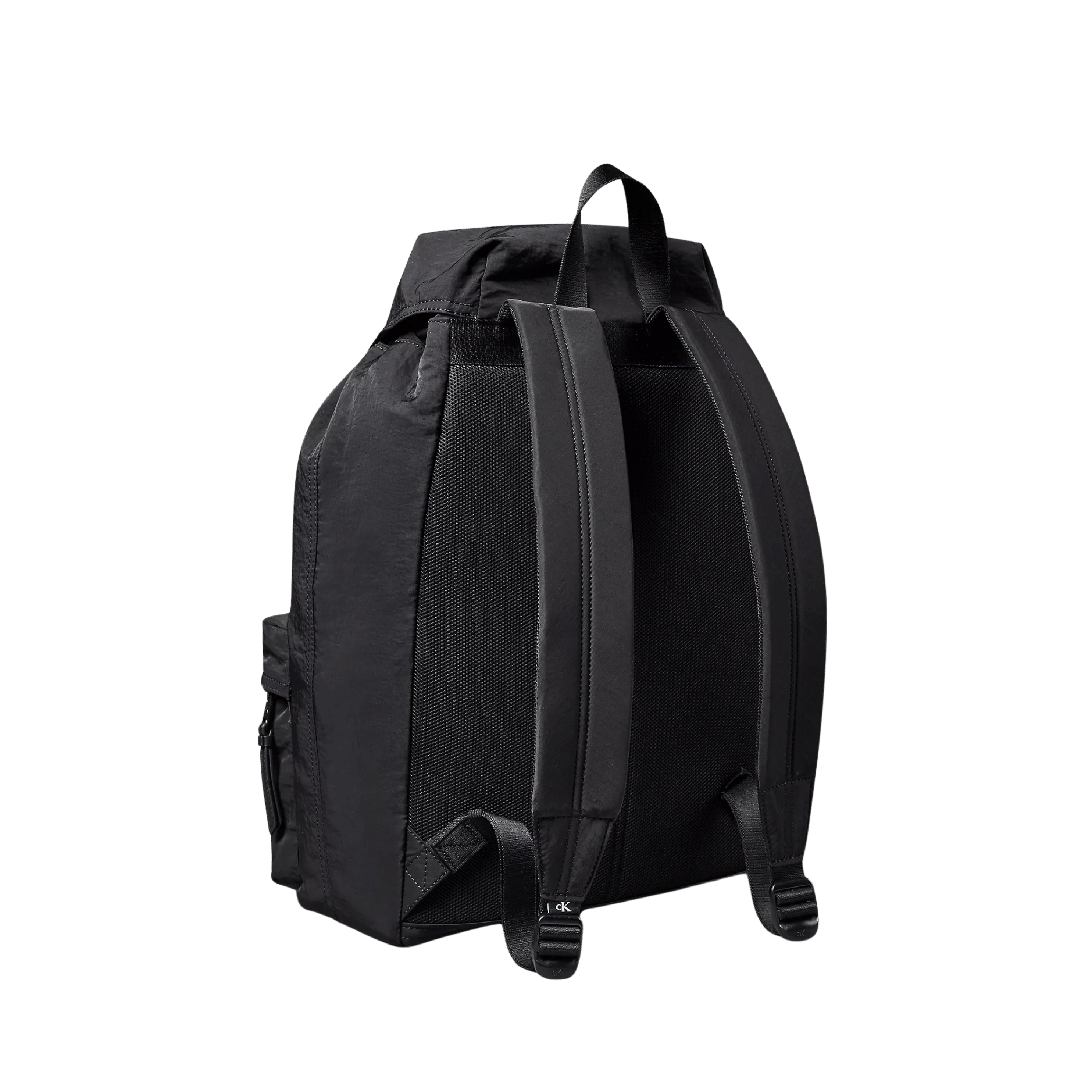 Calvin Klein Men Nylon Top Flap Backpack - Black