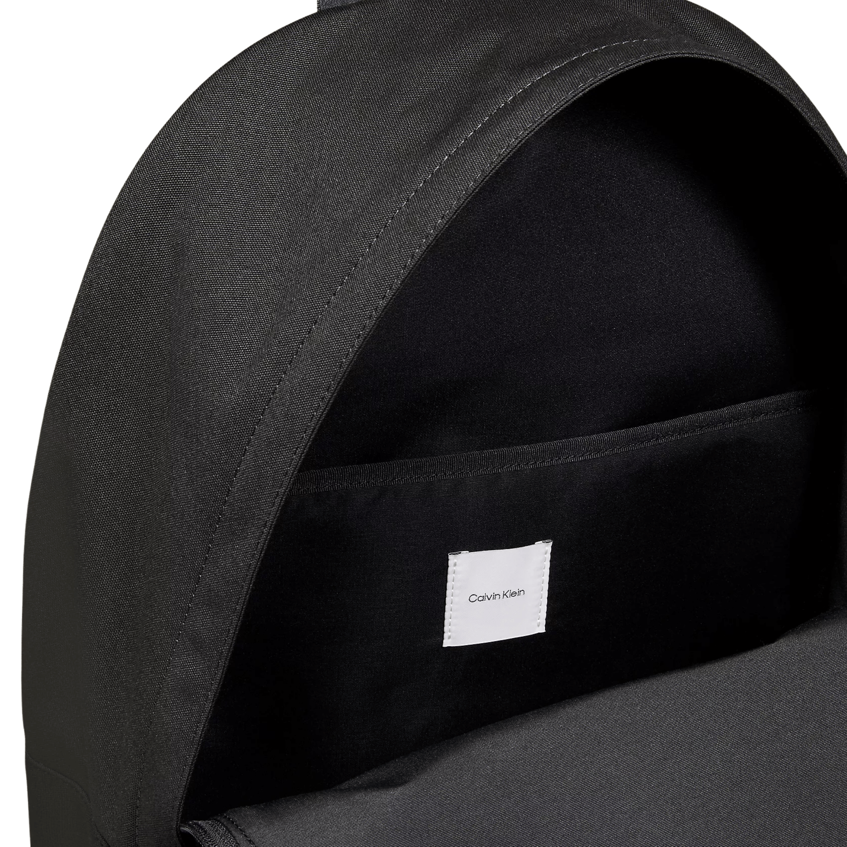 Calvin Klein Men Curved Logo Graphic Round Backpack - Black