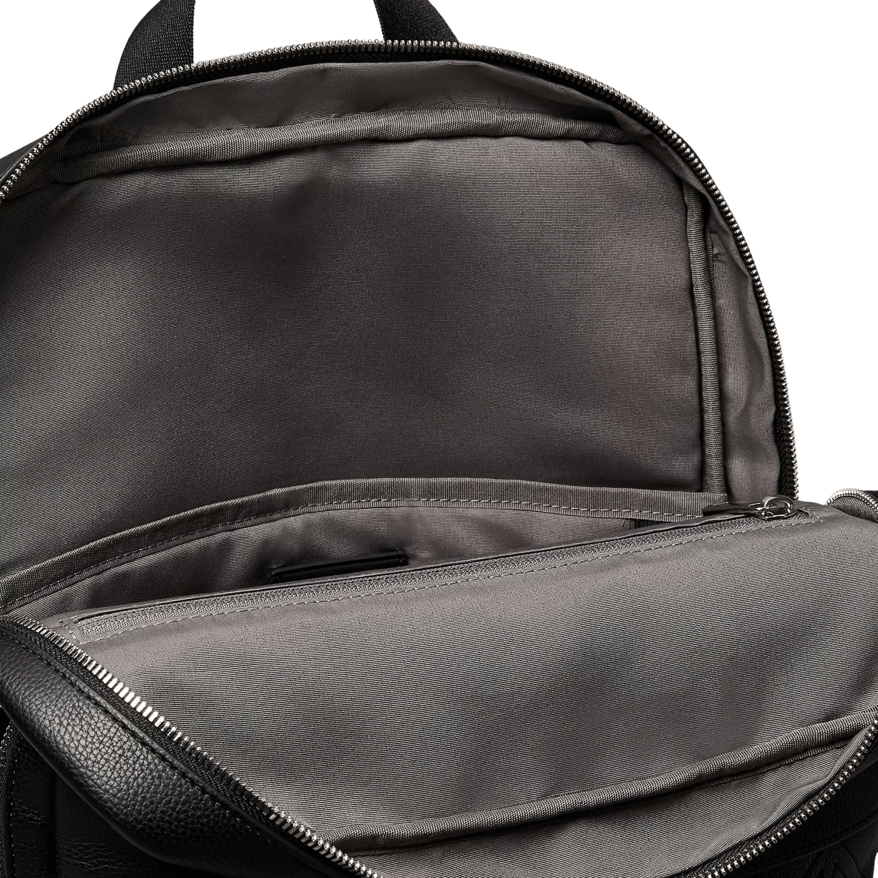 Calvin Klein Men Allover Embossed Emblem Logo Round Backpack - Black
