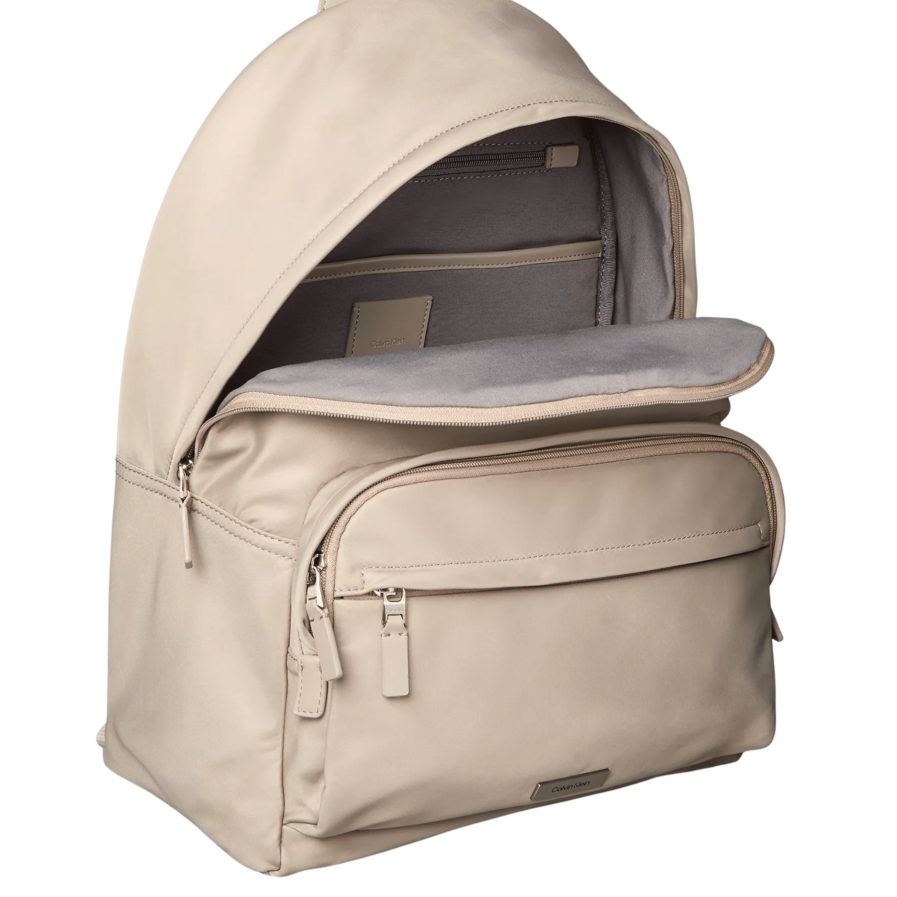 Calvin Klein Men Matte Nylon Backpack - Desert Taupe