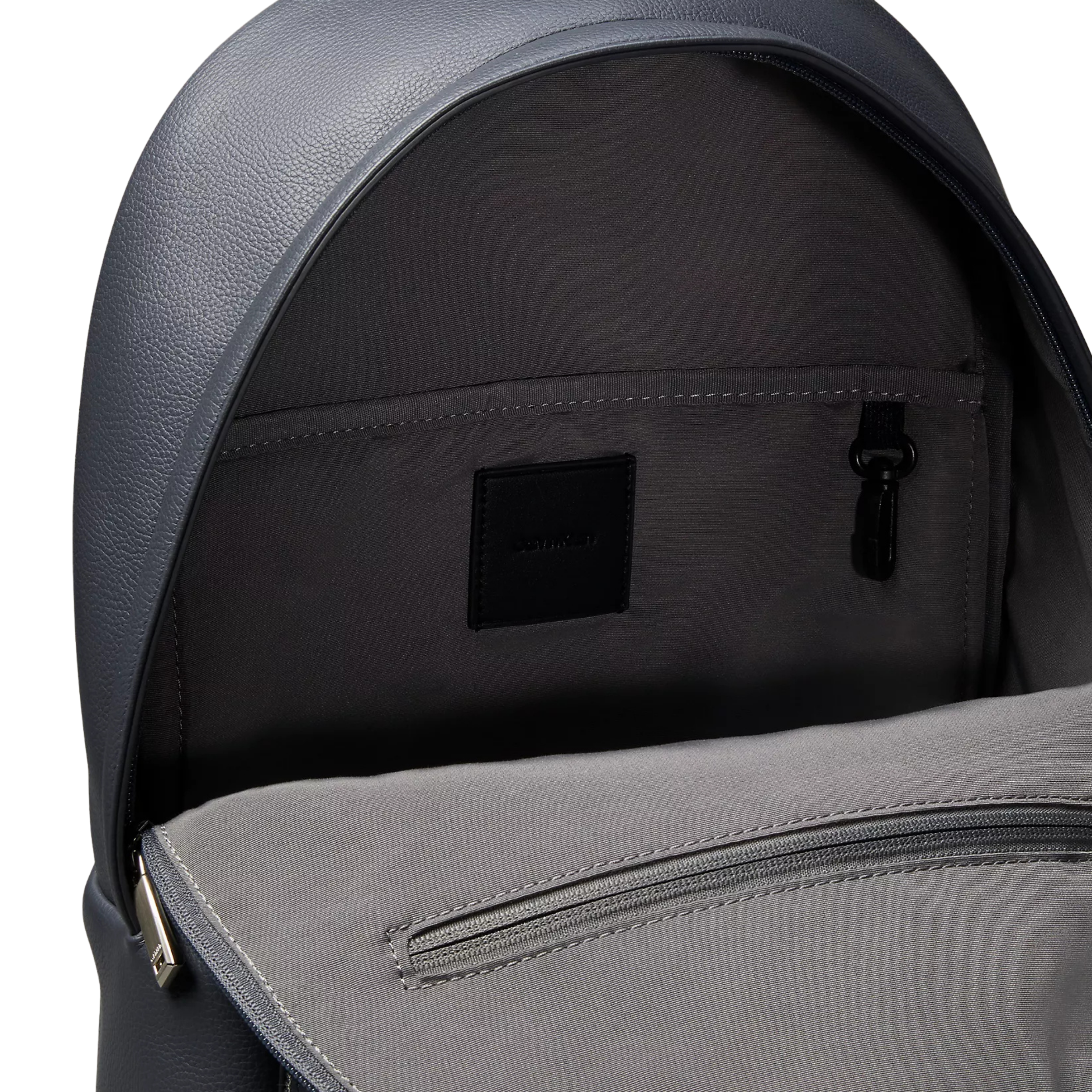 Calvin Klein Men Raised Logo Round Backpack - Iron Gate
