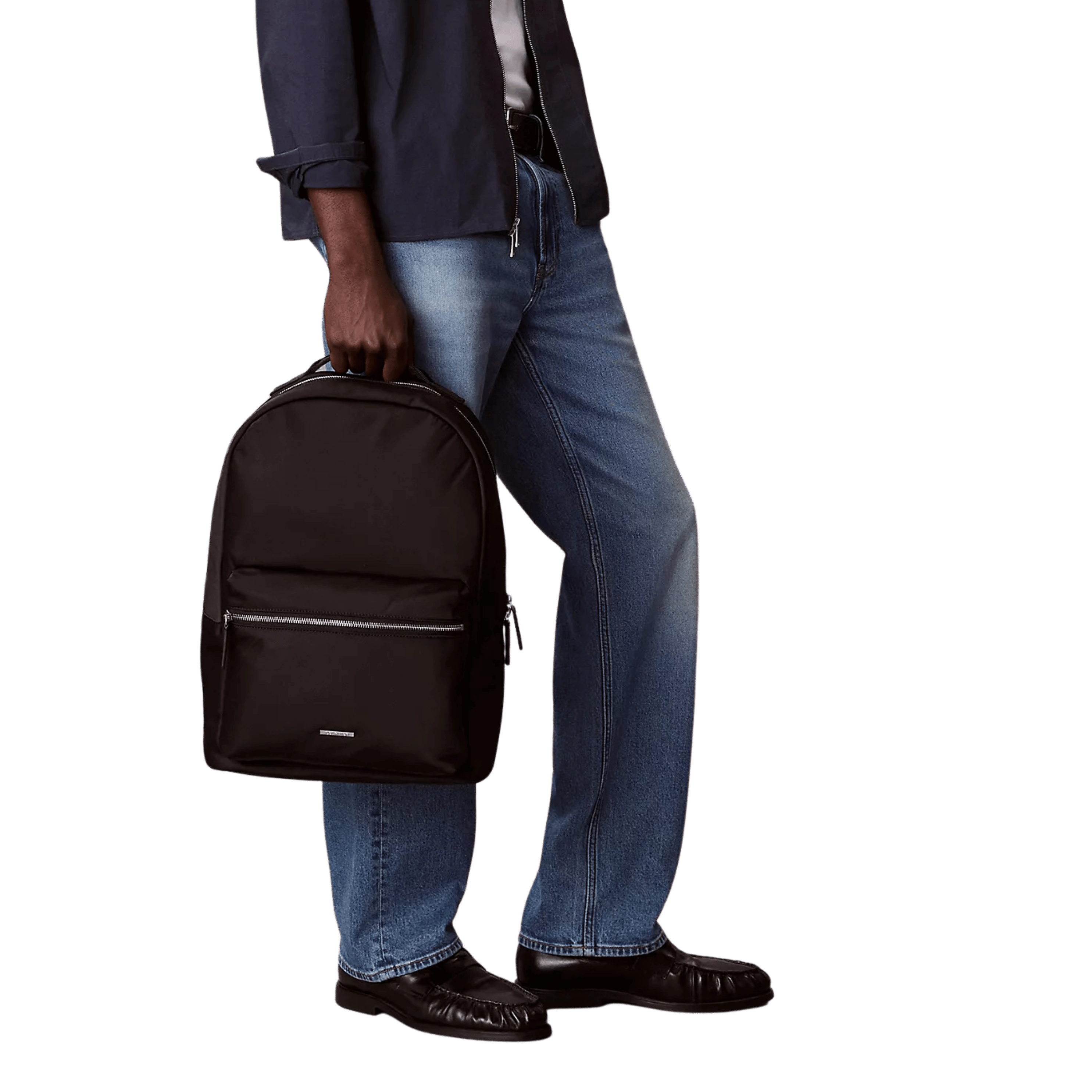 Calvin Klein Men Structured Round Backpack - Black