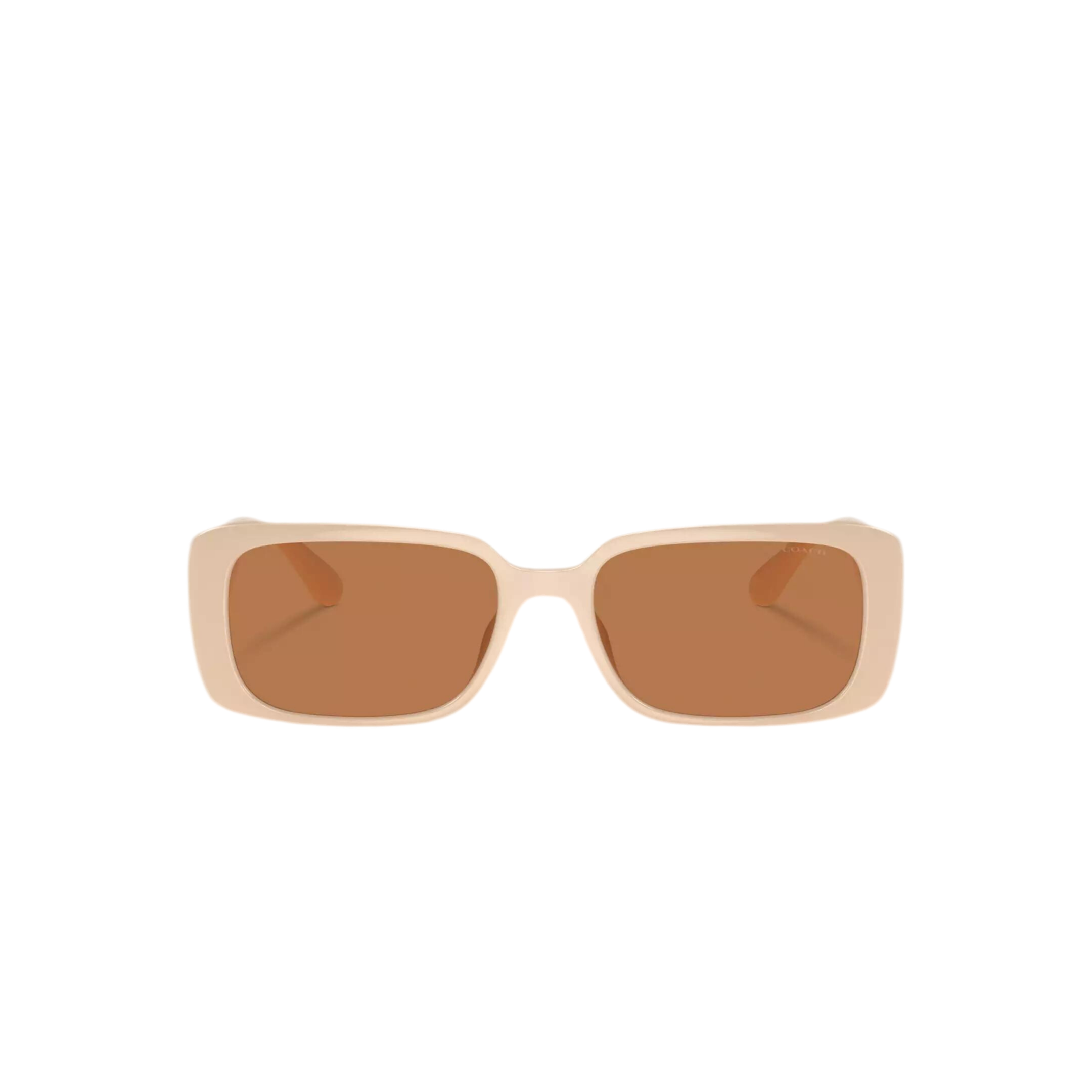 Coach Women Narrow Rectangle Sunglasses -  Off White