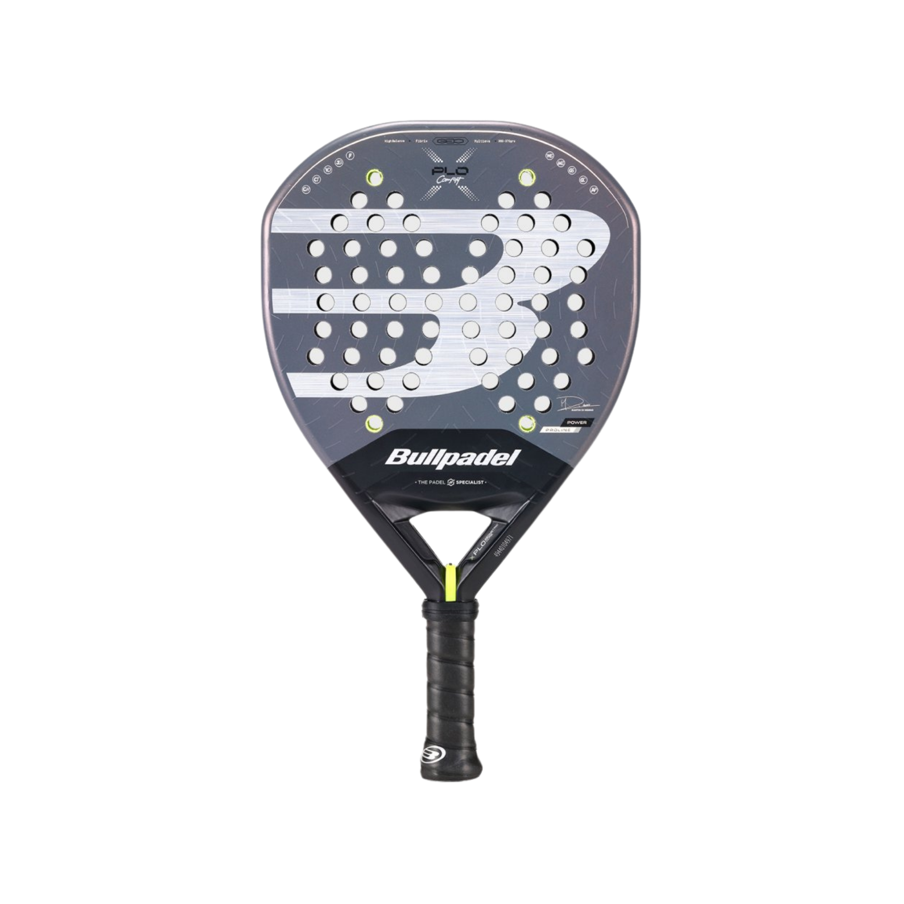 Bullpadel Xplo CMF 2026 Padel Racket - White Silver