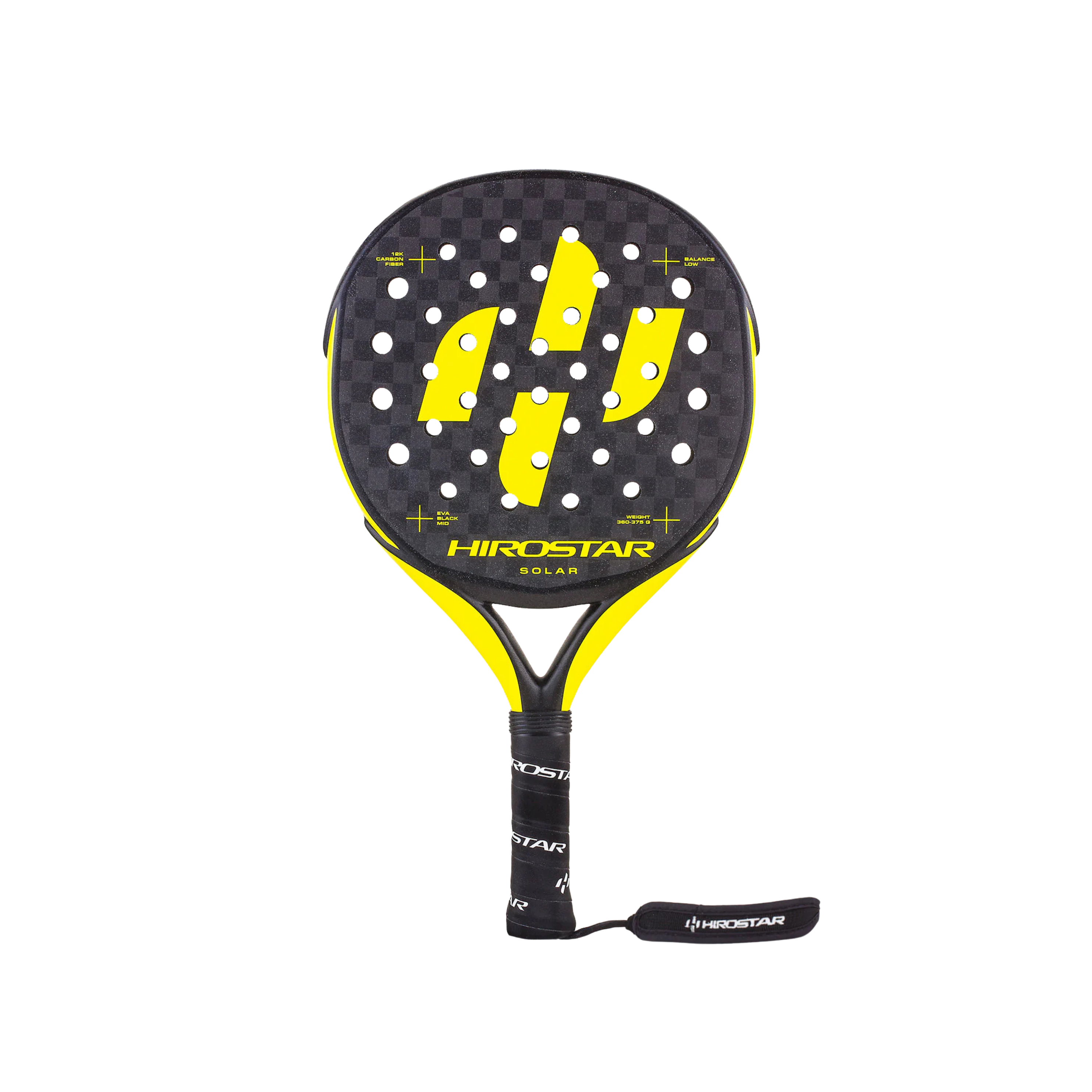 Hirostar Solar 2024 Padel Racket - Black Yellow